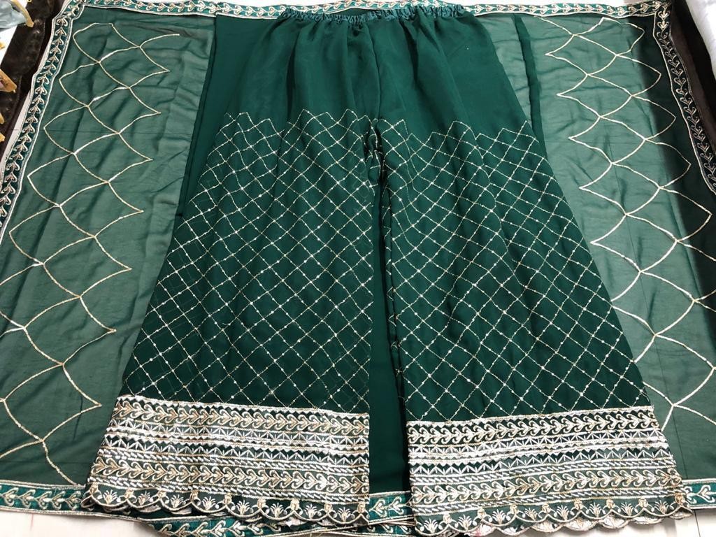 Tuta Bollywood indiano Kameez Salwar festa donna abito Anarkali pakistano - Foto 48 di 85