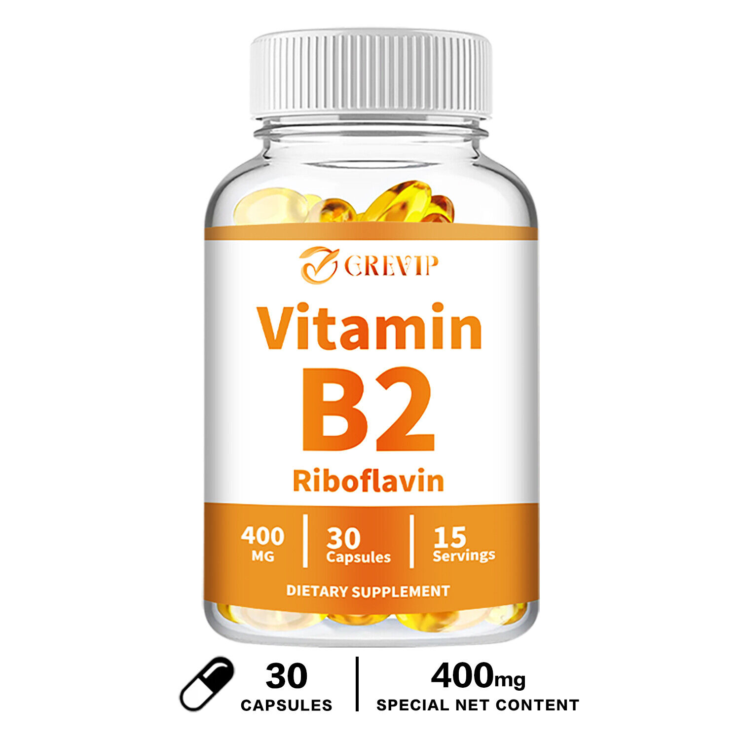 Vitamin B2 (Riboflavin) – Healthy Nervous System & Energy Support, Gluten-Free