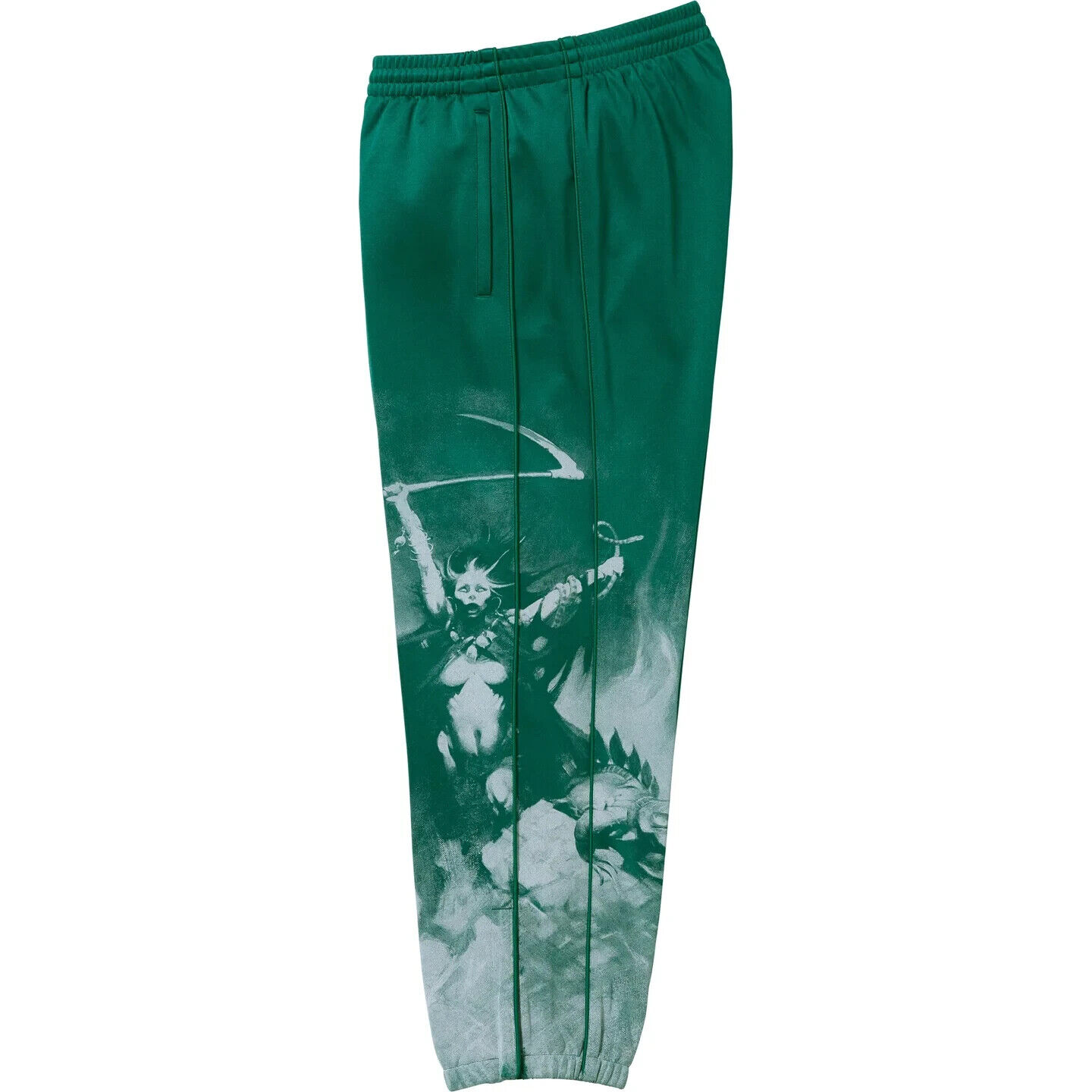 Supreme x Frank Frazetta Track Pant Black Dark Green 2colors FW24