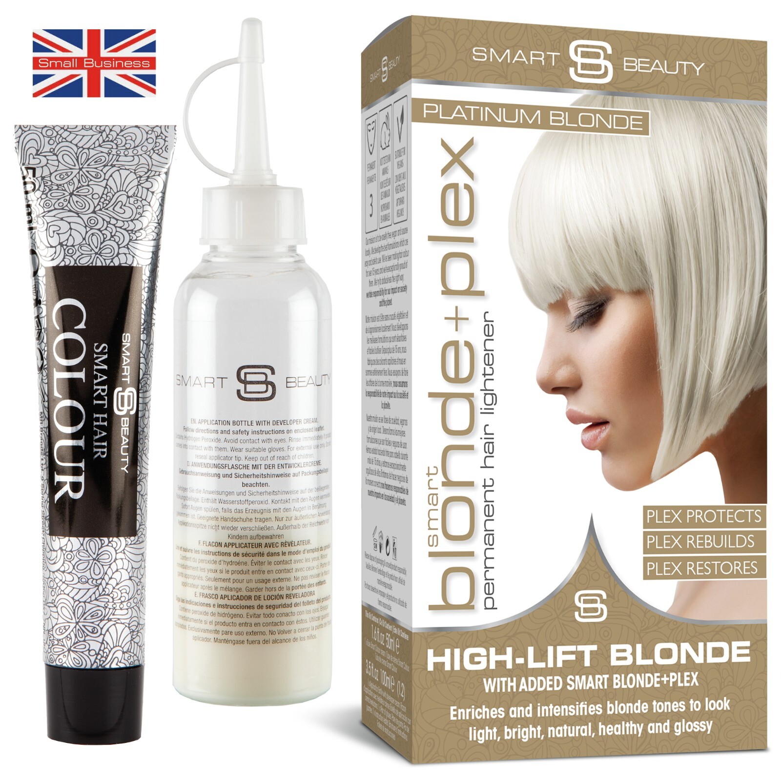 Smart Beauty Blonde Hair Dye Permanent with Plex hair anti-breakage technology