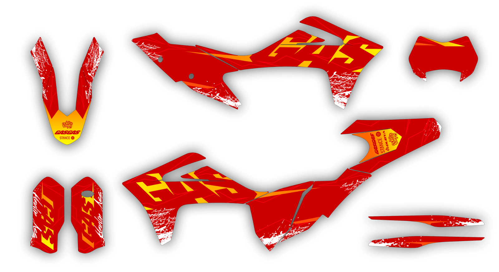 GasGas EC ECF 2021 2022 2023 250 300 350 Graphics Decals Stickers