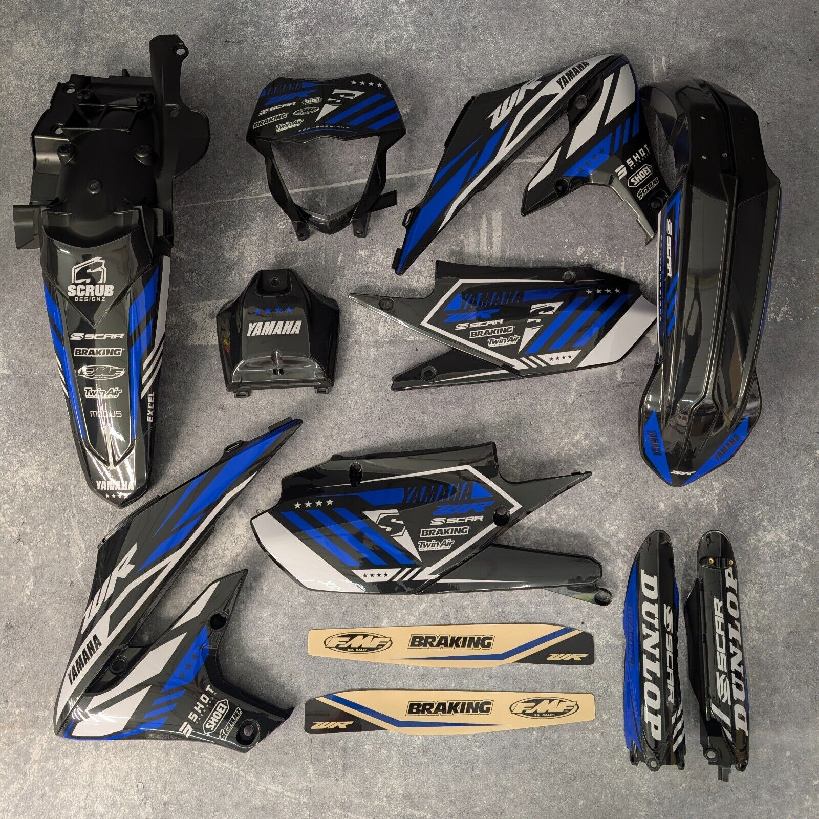 Plastics + Graphics Yamaha WR450F 2019-2023 WR250F 2020-2024
