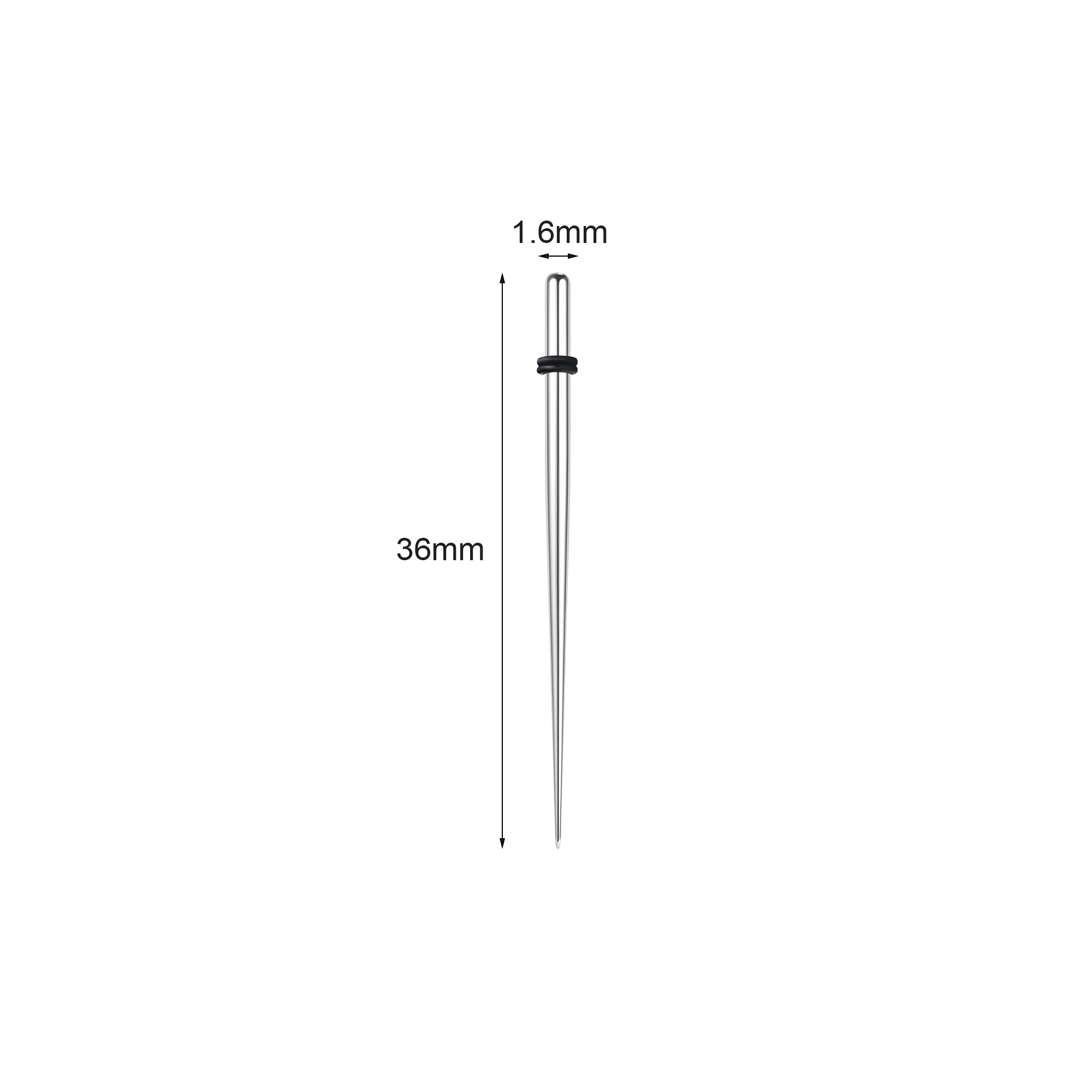 1 Pair Ear Stretchers Tapers Expanders Stainless Steel Ear Plug Gauge Piercings - Picture 11 of 16