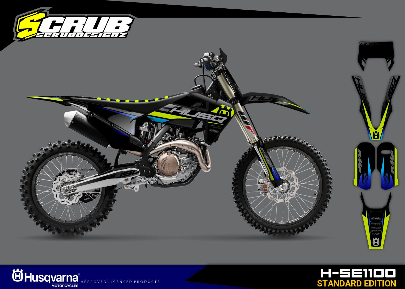Husqvarna Graphics TE FE 150 250 300 350 450 501 - 2020 2021 2022 2023 Decals