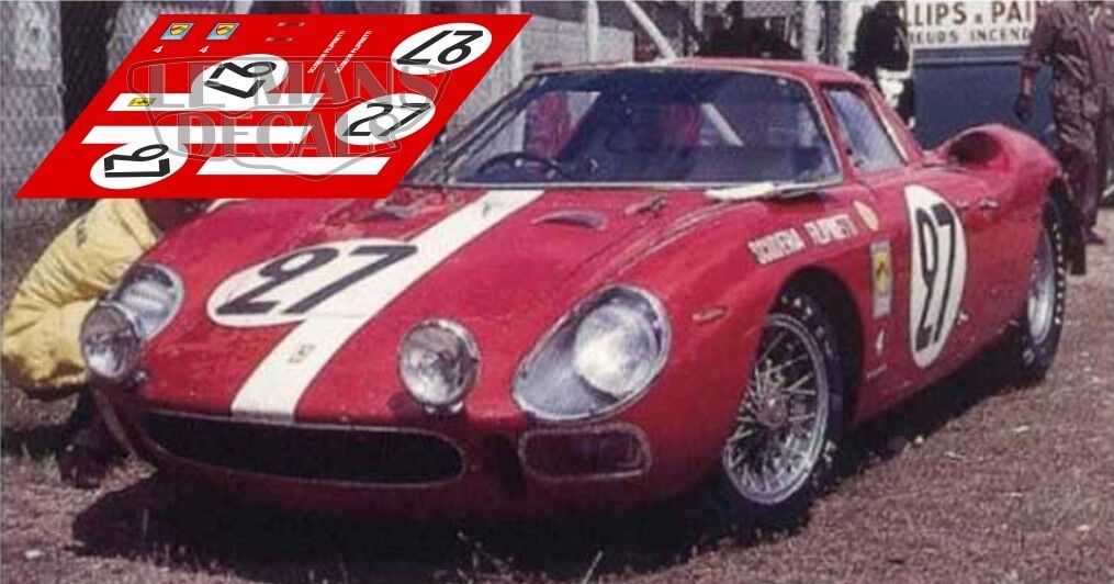 Lot De Décalcomanies Ferrari 365 P2 Le Mans 1965 - Échelles 1:18, 1:24, 1:32, 1:43 - Neuf