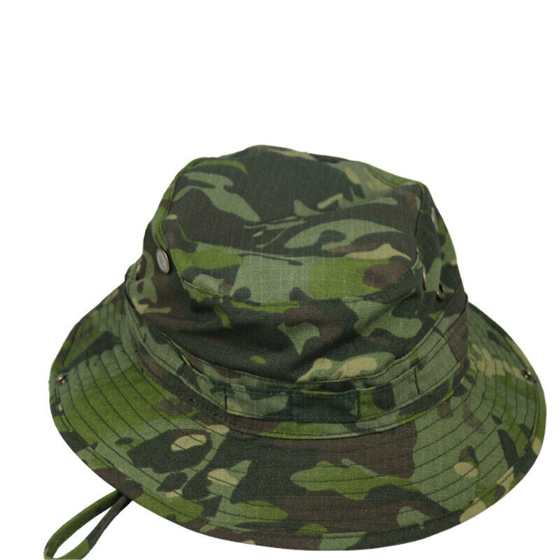 Tactical Hunting Camouflage Wide Brim BONNIE Hat Outdoor Camping Fishing Cap - Picture 86 of 93