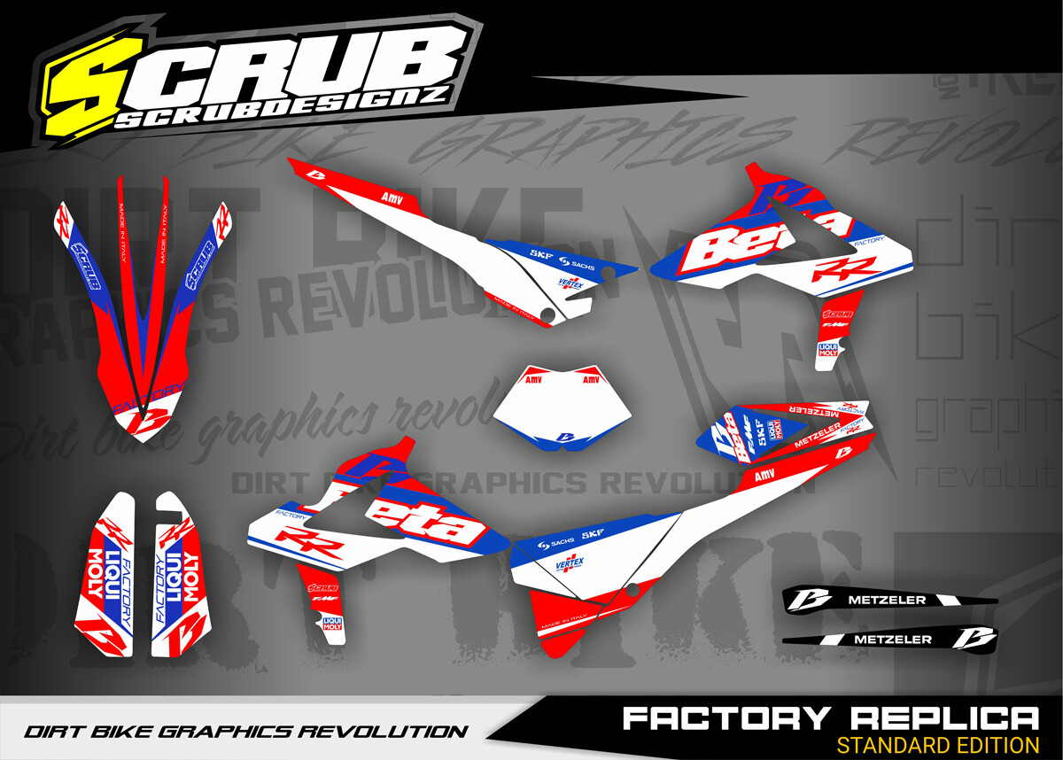 Beta graphics RR 200 250 300 350 390 430 480 2019 decals SCRUB