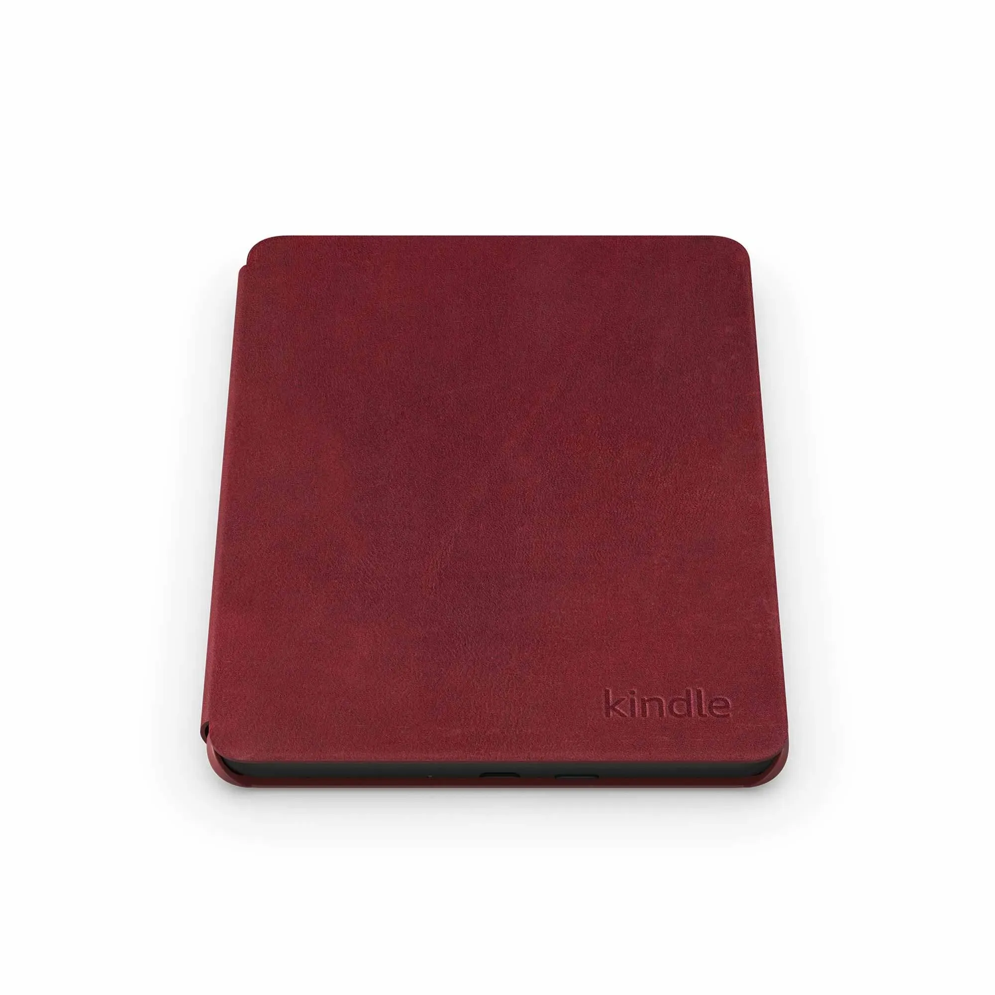 Cover Amazon Premium in pelle per Kindle Paperwhite 12a generazione noce/rubino - Foto 4 di 7