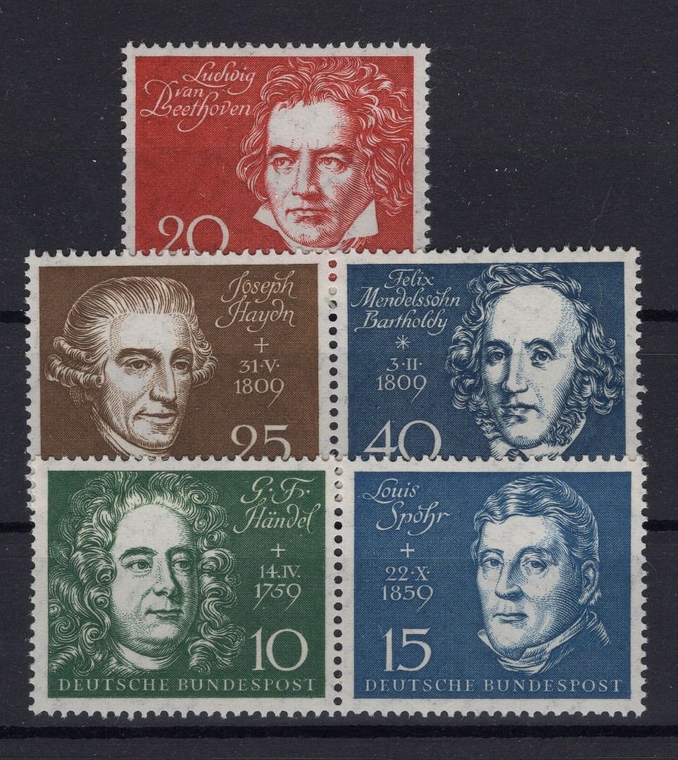 Federal Michel No. 315 – 319 mint never hinged