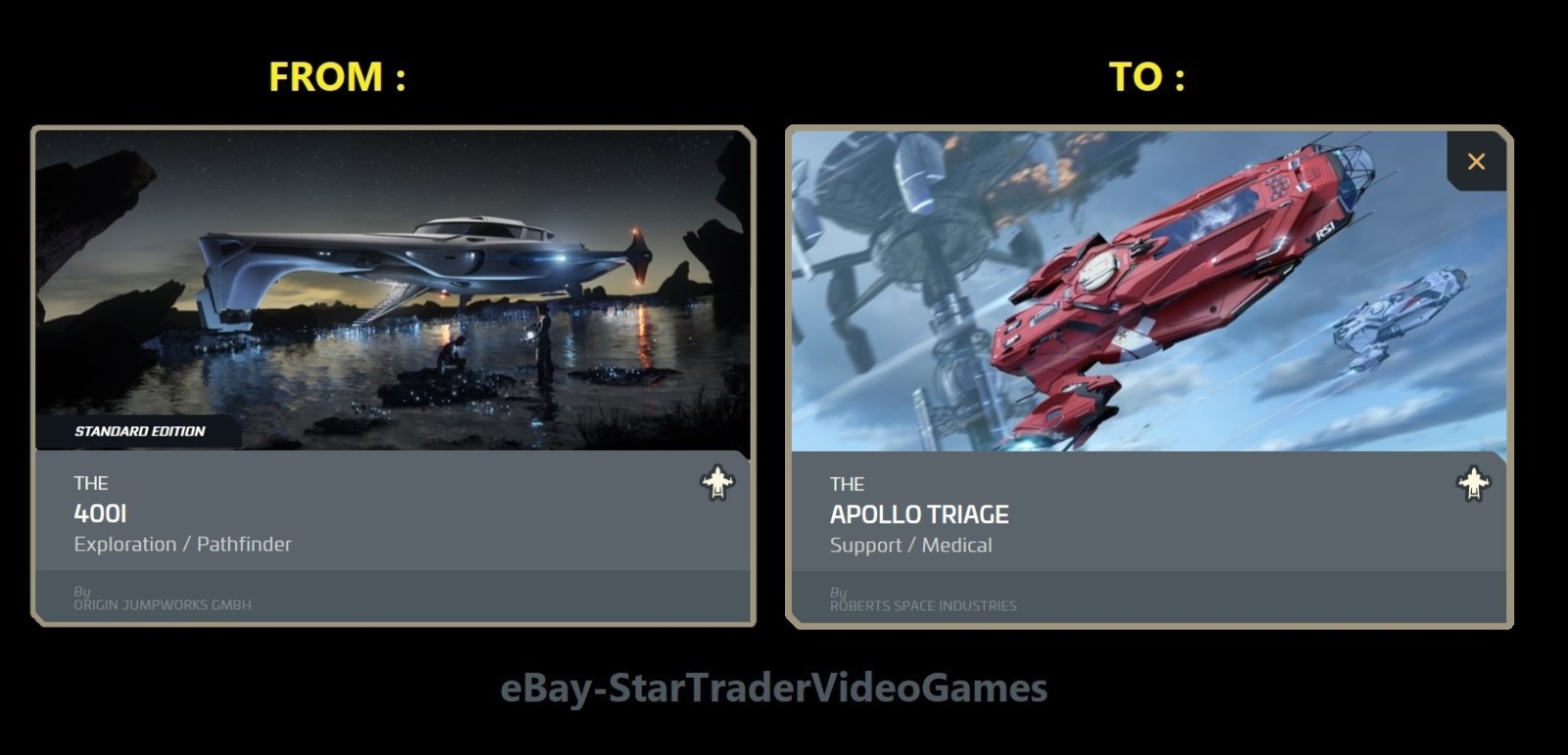 STAR CITIZEN – SHIP UPGRADE TO APOLLO TRIAGE – CCU SELECTION