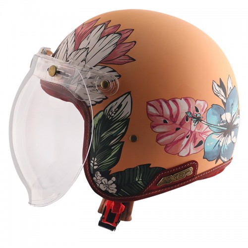 Cascos de moto cara abierta AXOR “ RETRO JET GIRLS” - Imagen 24 de 26