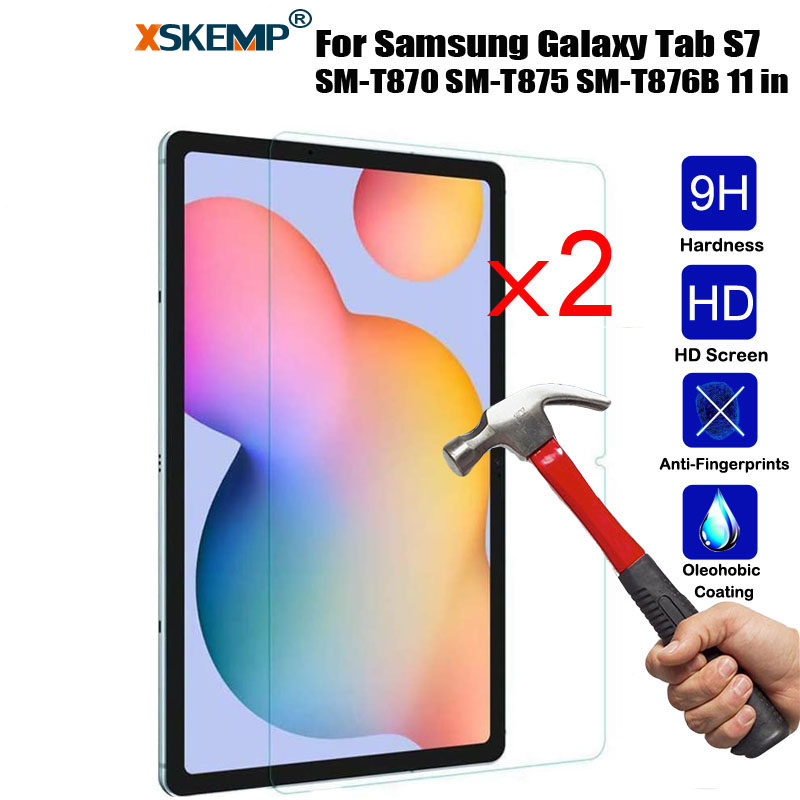 2PCS Glass Screen Protector Shield Samsung Galaxy Tab S7 S8 S6 S5e S4 S3 A7 A8 - Picture 18 of 40