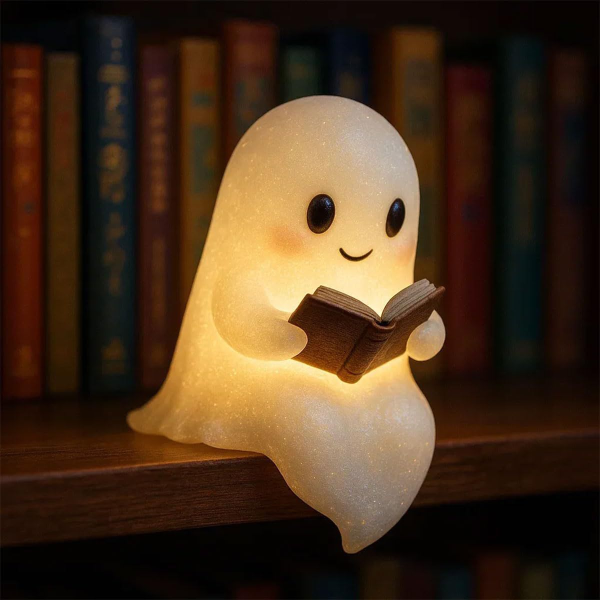 Cute LED Ghost Night Light Children's Gift Bedside Sleep Lamp Halloween Decorati - Picture 6 of 6