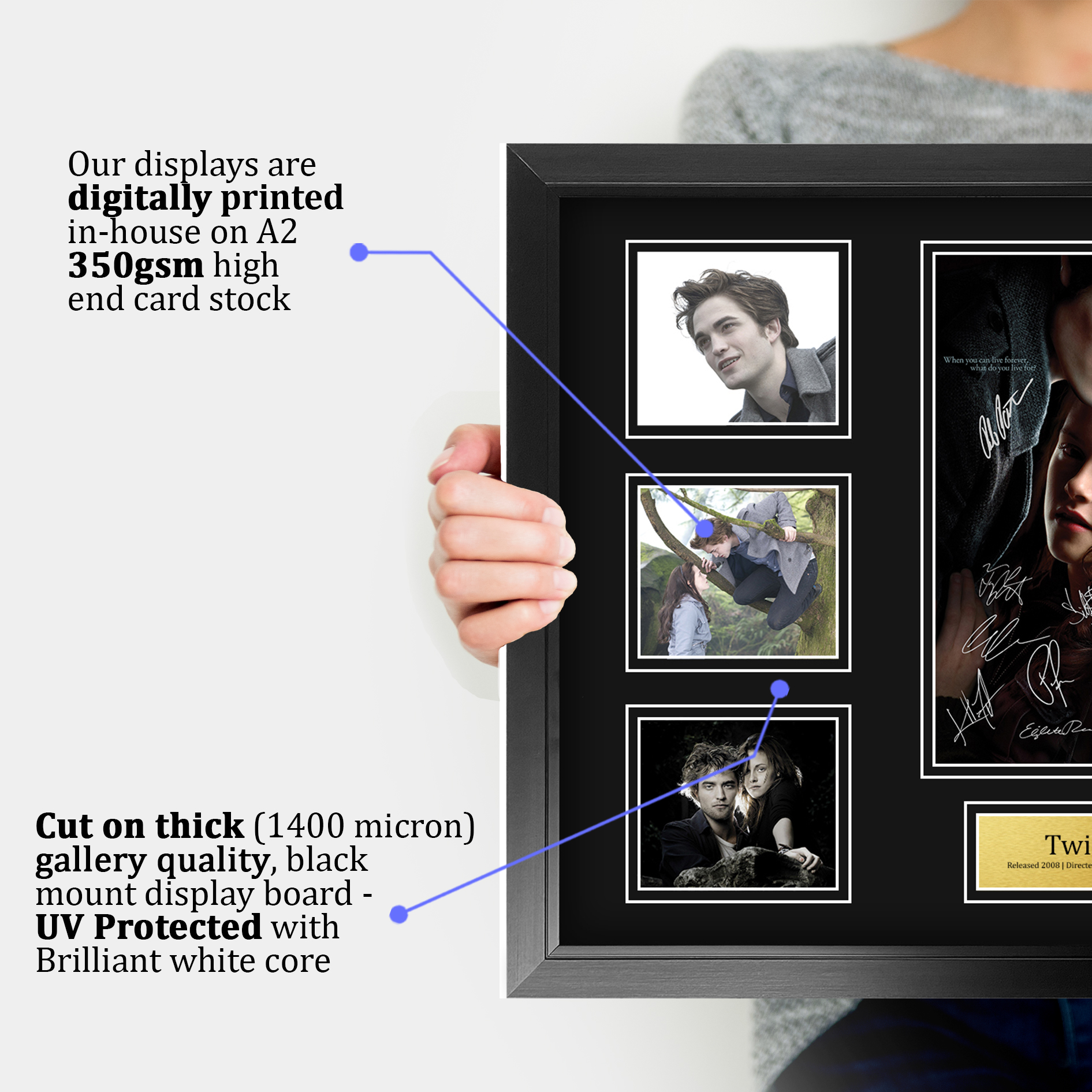 Crepúsculo Ideal Regalo Impreso Enmarcado Autógrafo Imagen para Películas Memorabilia Fans - Imagen 54 de 91