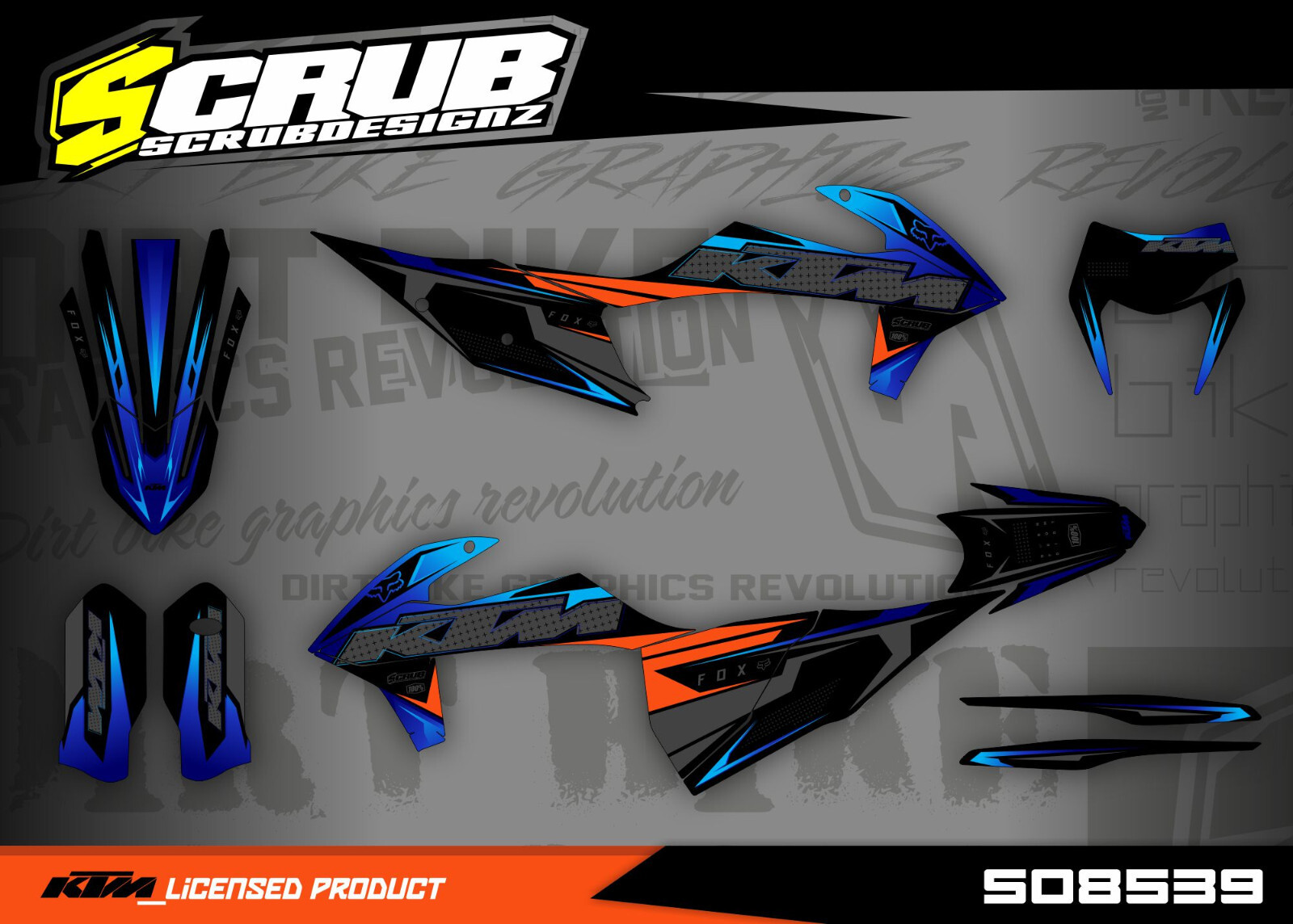 KTM graphics EXC EXCf XC-W 150 250 300 350 450 500 - 2020 2021 2022 2023 decals
