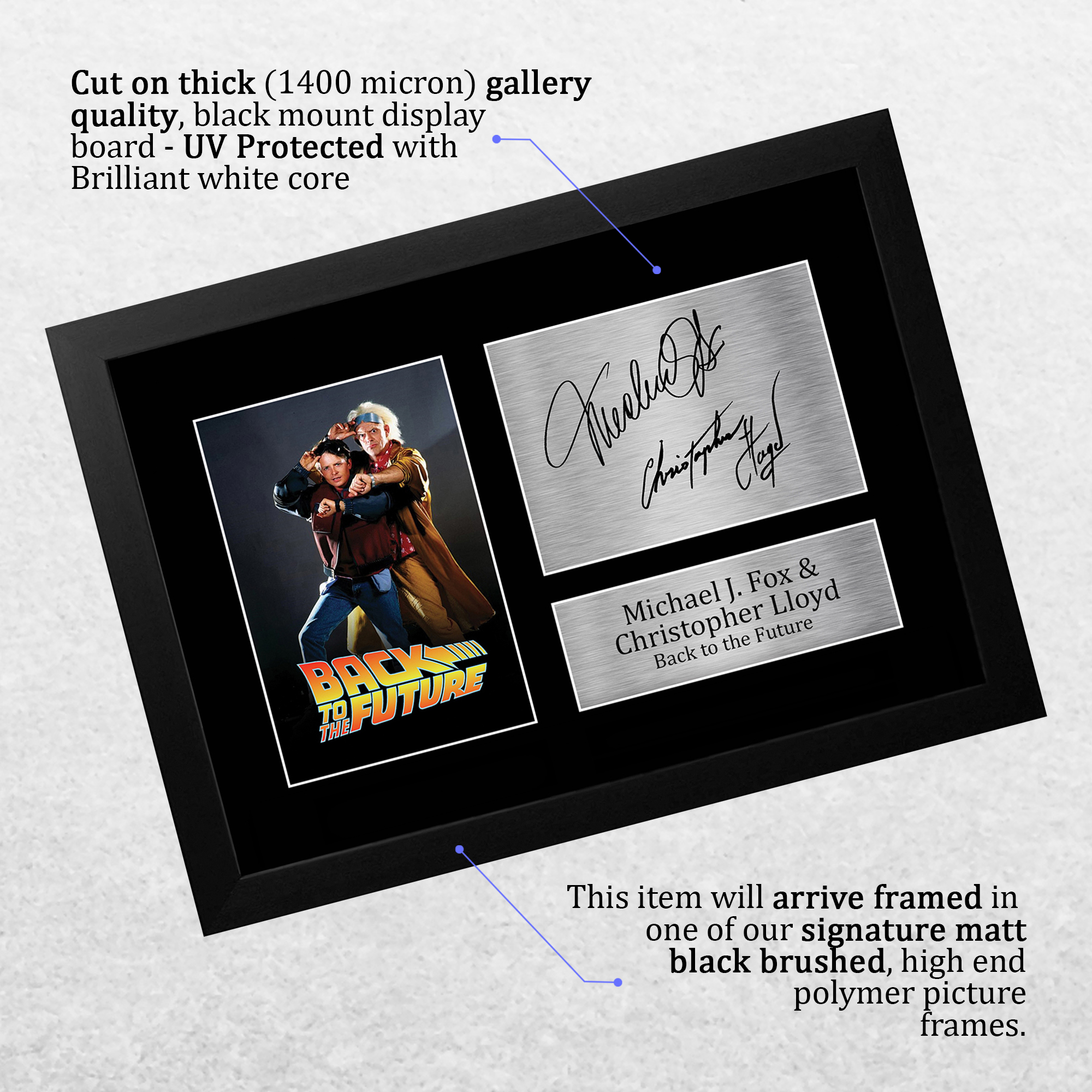 Regalo autógrafo firmado por Michael J. Fox estampado A4 para un fanático de Regreso al Futuro - Imagen 12 de 24