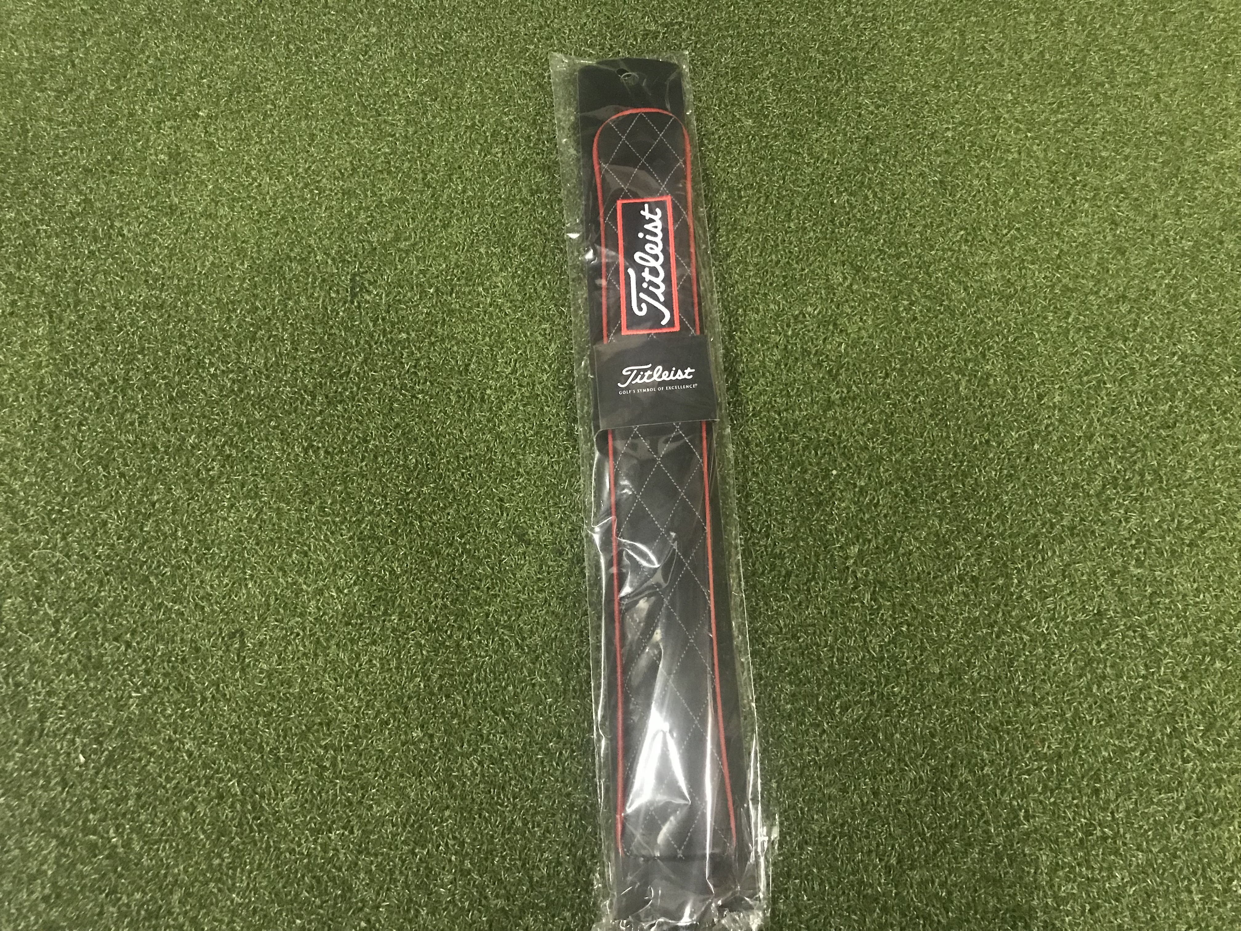 Alignment Stick Leather Cover Limited Headcover Black White