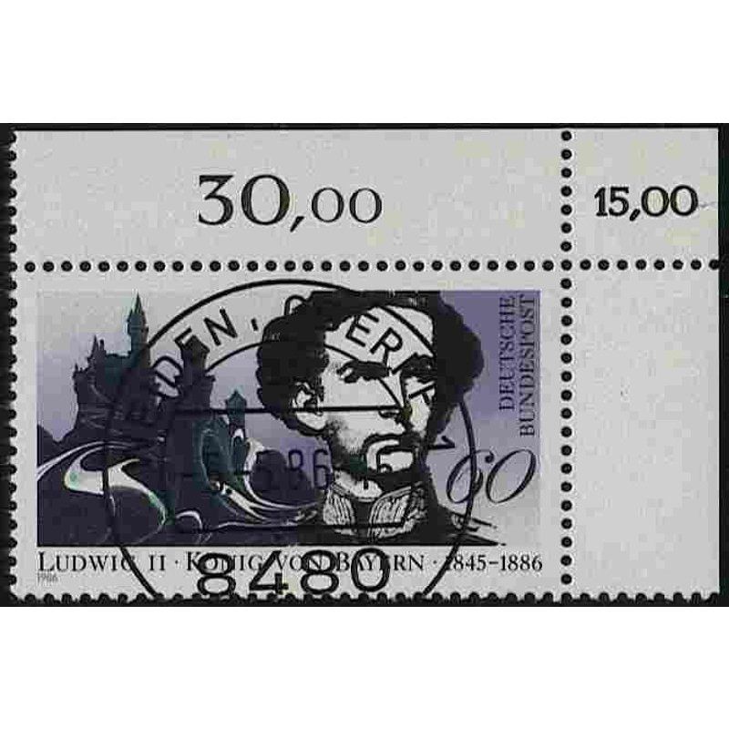 Federal Republic of Germany 1986, Mich.-No.: 1281, stamped corner edge KBWZ…