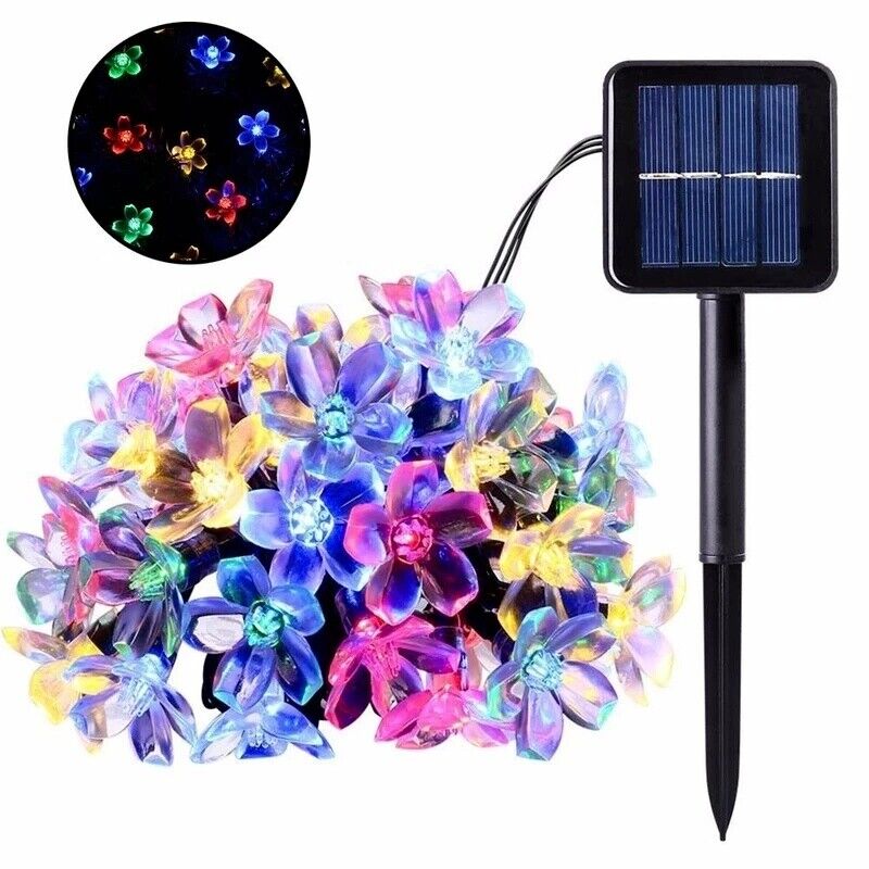 220 LED Solar Christmas String Lights Flower Fairy Garden Outdoor Party Lamp - Picture 43 of 43