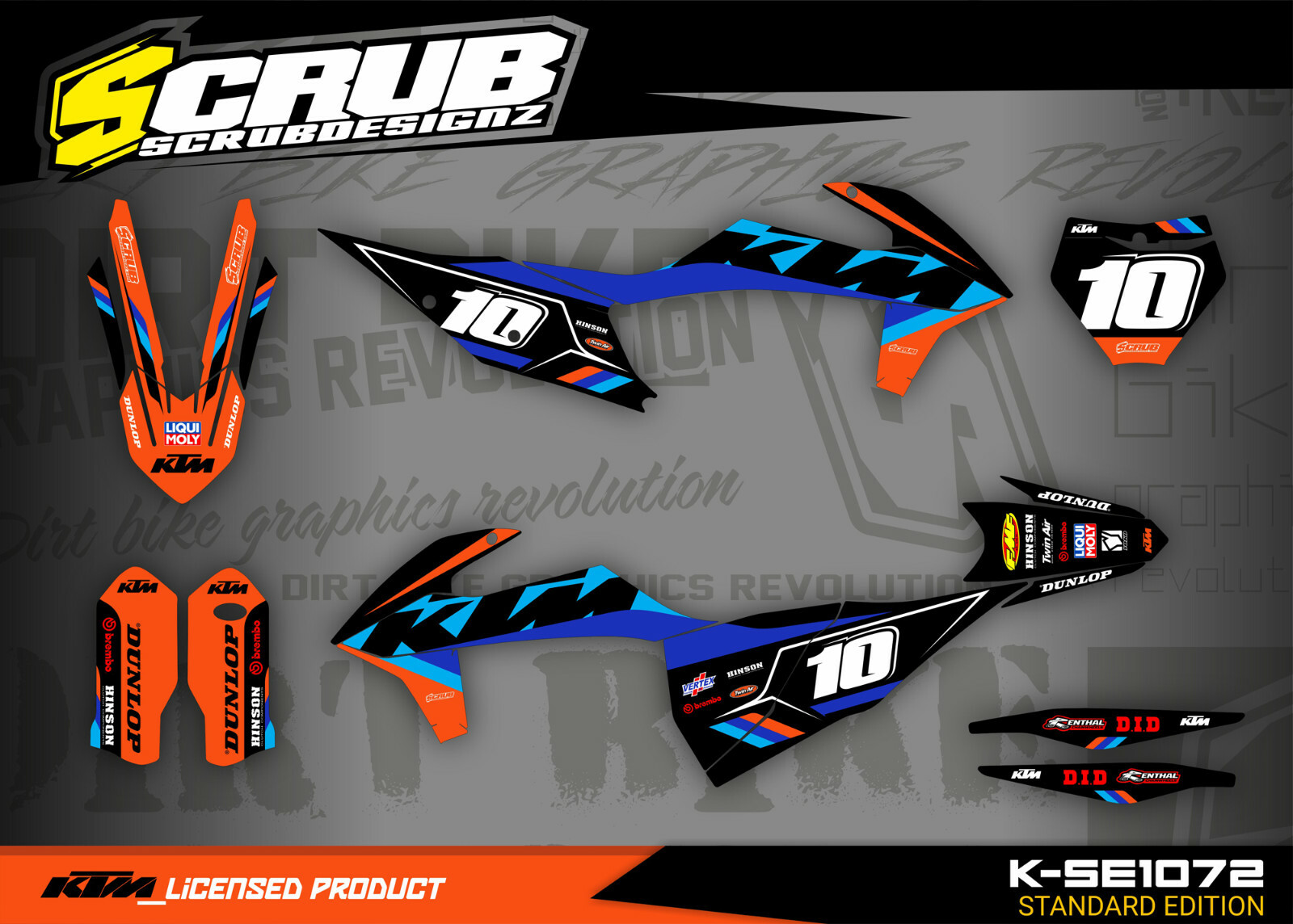 Graphics KTM SX85 2018 2019 2020 2021 2022 2023 85 SX SCRUB Decals