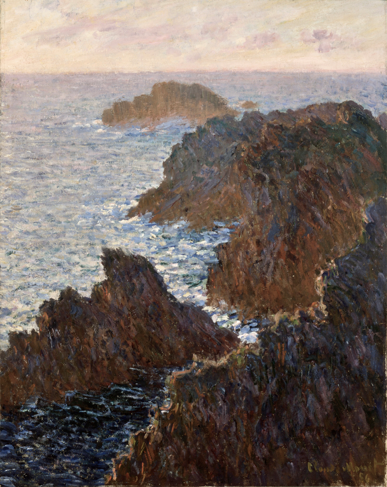 Coastal Cliff Poster – Rugged Seascape Sunset Wall Art -…