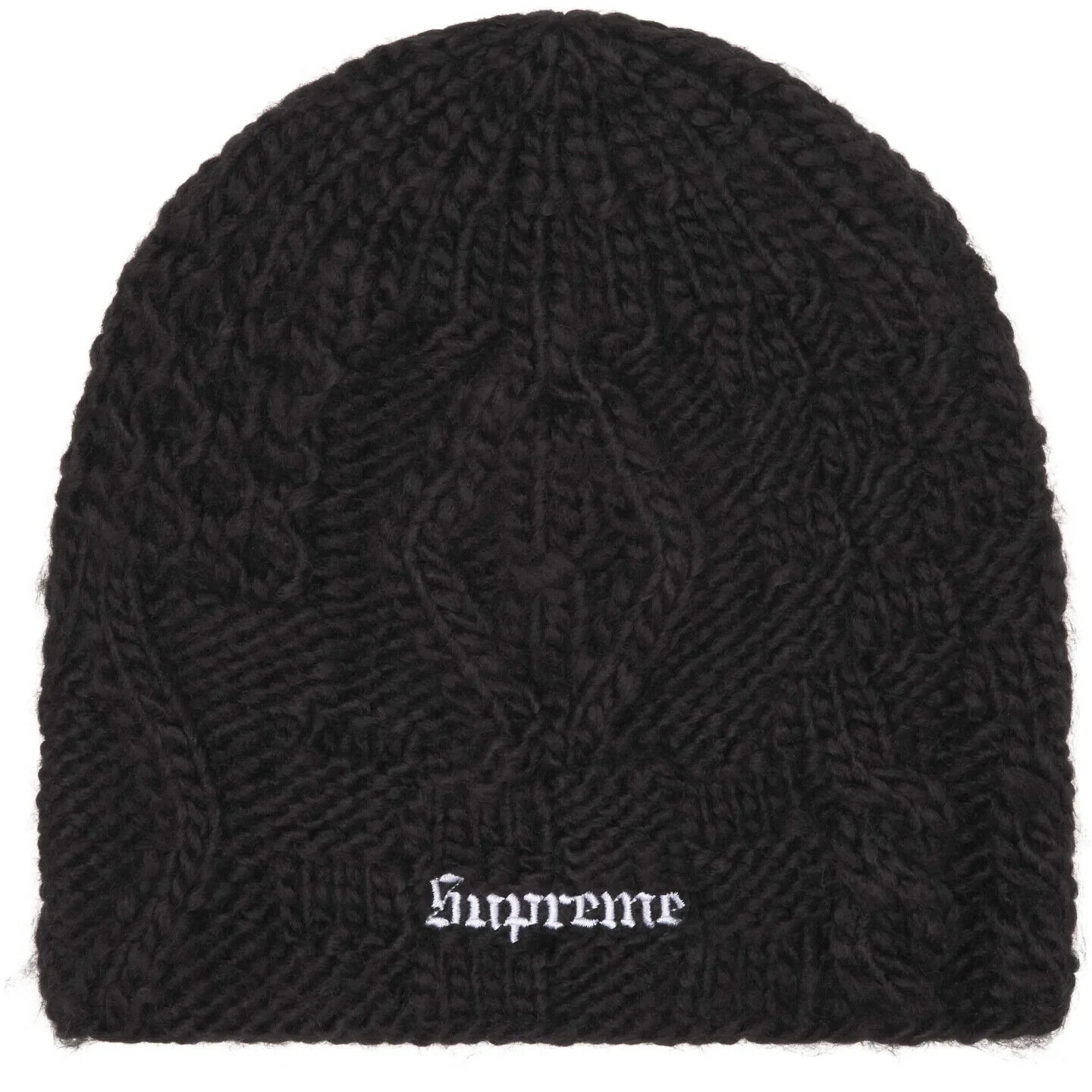 帽子 Supreme block knit beanie black 25ss Supreme Block Knit Beanie Black - SS25 - US