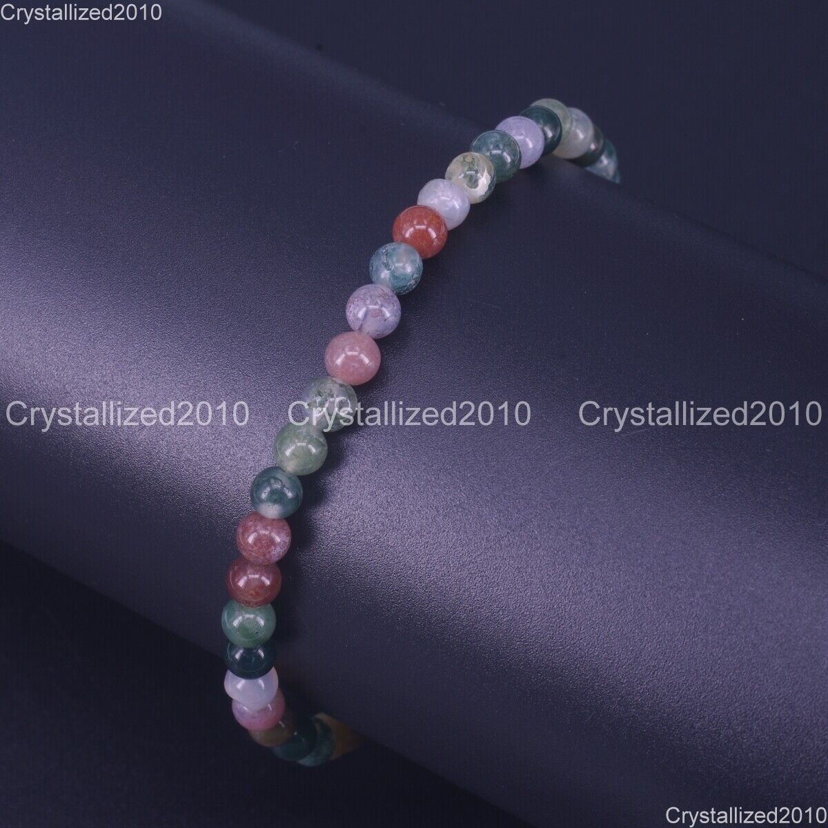 Bracciale Elastico Onice Nero 10mm - Pietre Naturali Per Reiki E Guarigione - Unisex Con Sacchetto Regalo