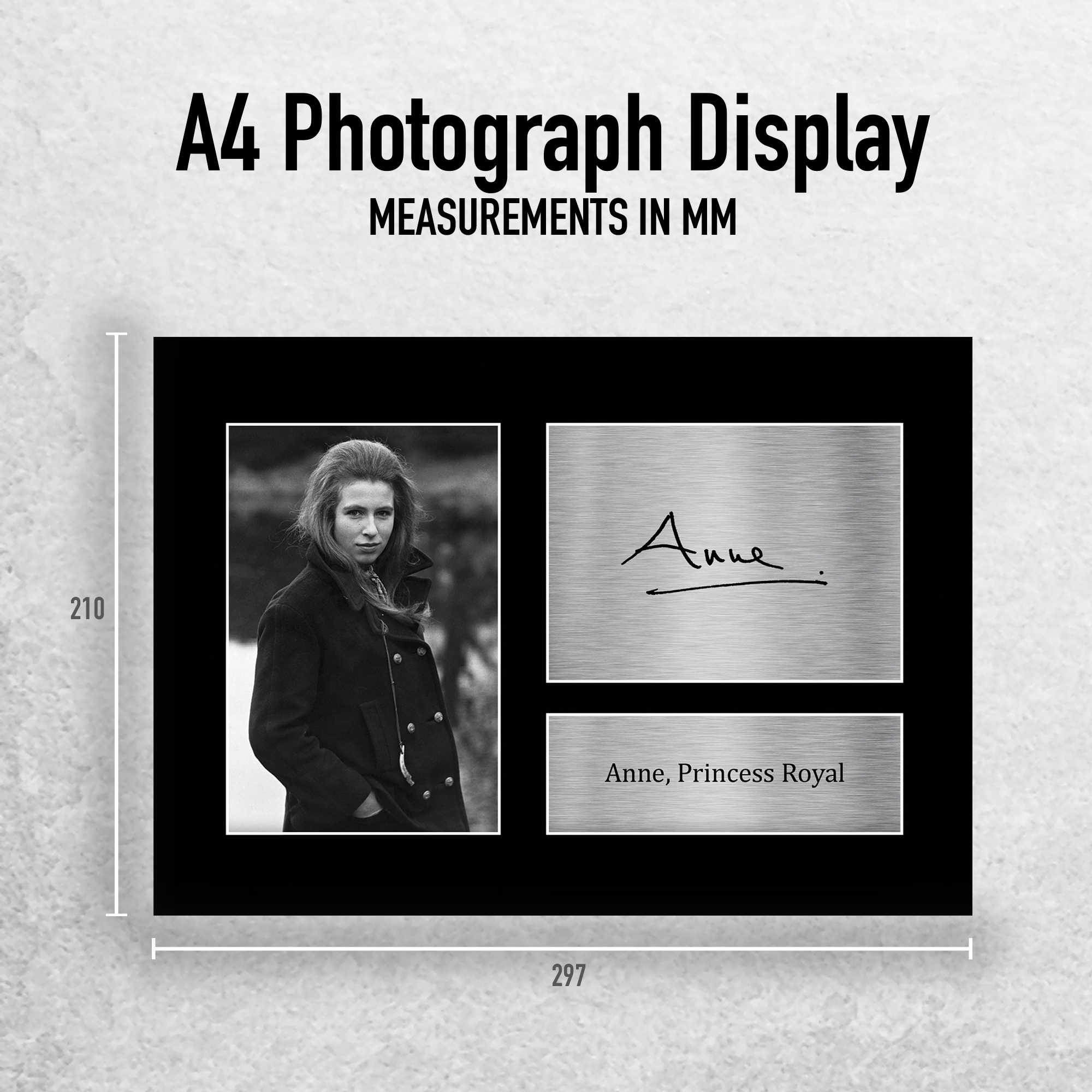 Princesa Ana Excelente Ideas de Regalo Impreso Firmado Autógrafo Foto para Fans - Imagen 9 de 15