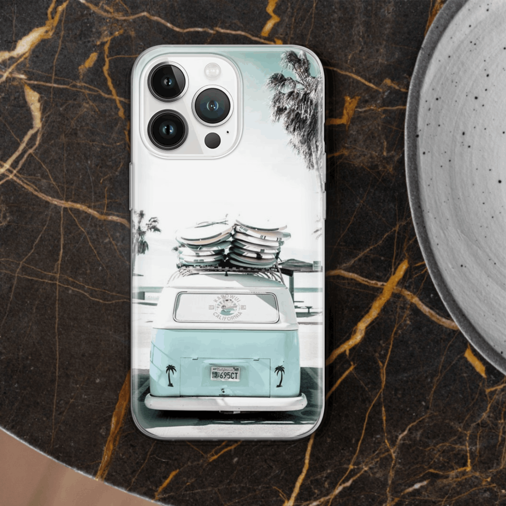 Surfboard Phone case for Apple iPhone 15 14 13 12 11 Xr SE Clear Rubber Slim - Zdjęcie 7 z 13