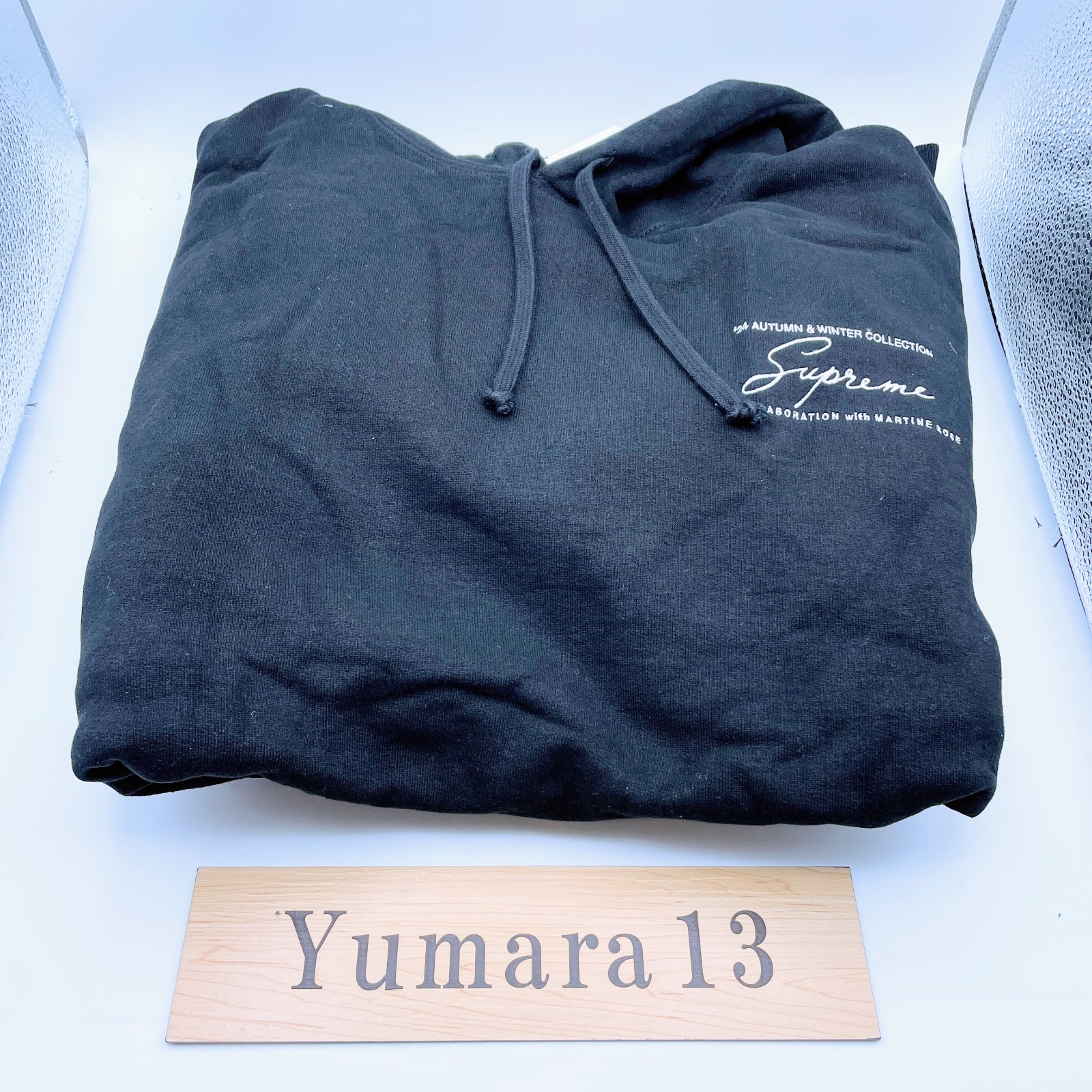 Supreme x Martine Rose Hooded Sweatshirt Black Navy Red 2colors 