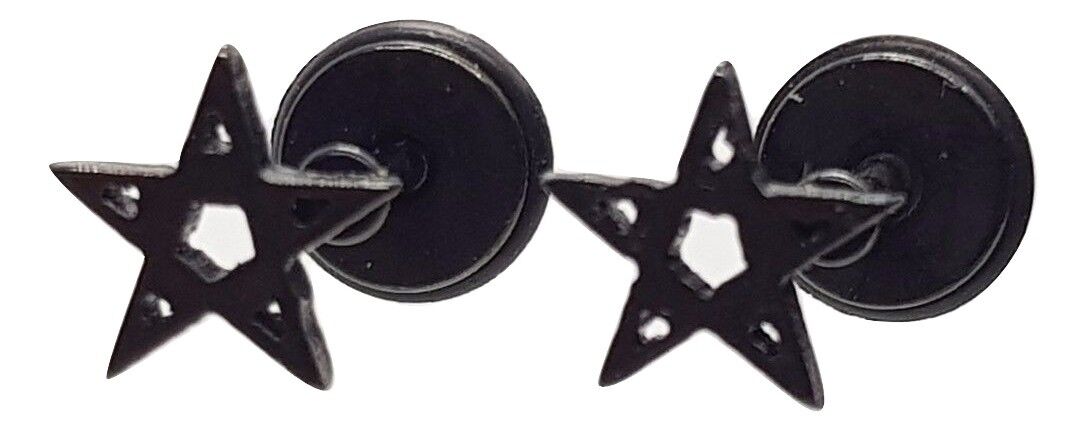 Pendientes Pentáculo Estrella Túnel Estilo Pendientes 16g (1,2 mm) Tragus Hel...