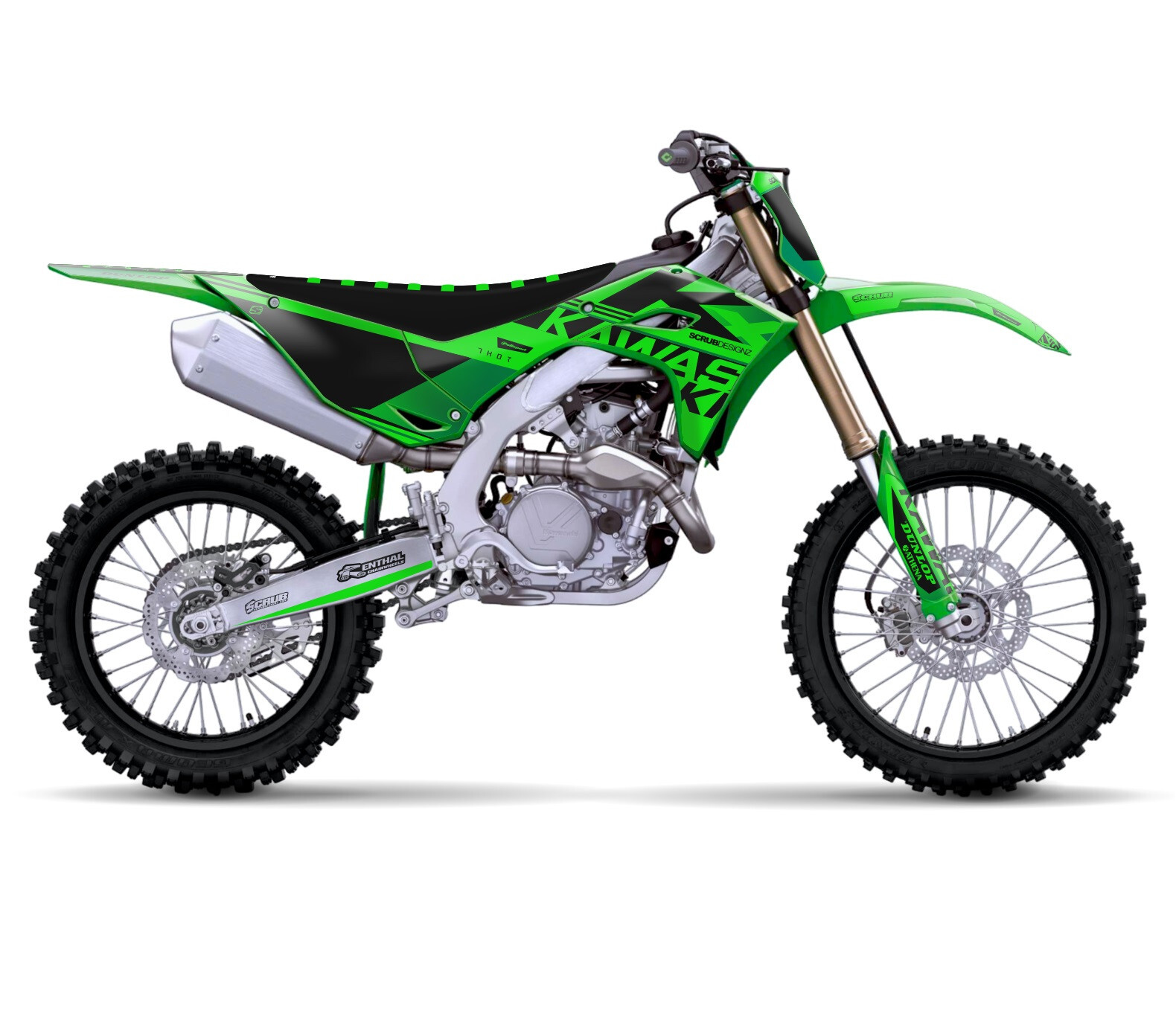 Graphics Kawasaki KX450 KX 450 2024 2025 + KX250 2025 Stickers Decals KX450X