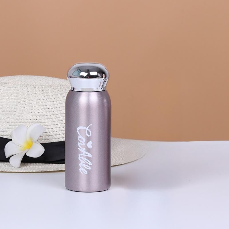 220 ml mini frasco de vacío botellas de agua aisladas de acero inoxidable