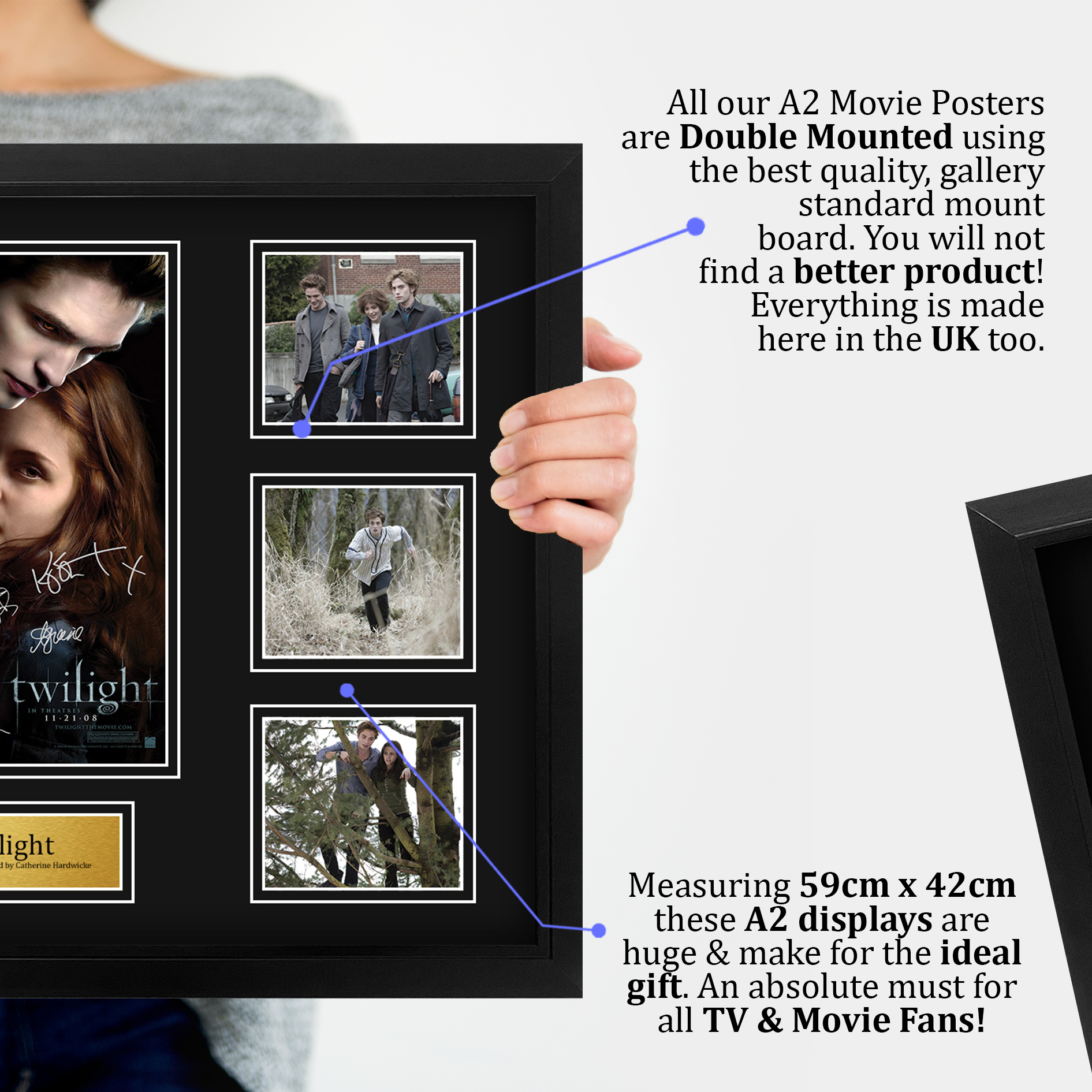 Crepúsculo Ideal Regalo Impreso Enmarcado Autógrafo Imagen para Películas Memorabilia Fans - Imagen 55 de 91