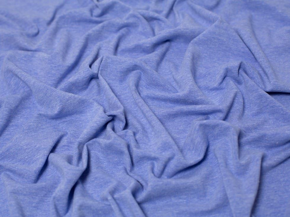 Minerva Melange Cotton Jersey Stretch Knit Fabric 150cm / 60" Wide - per metre - Picture 34 of 55
