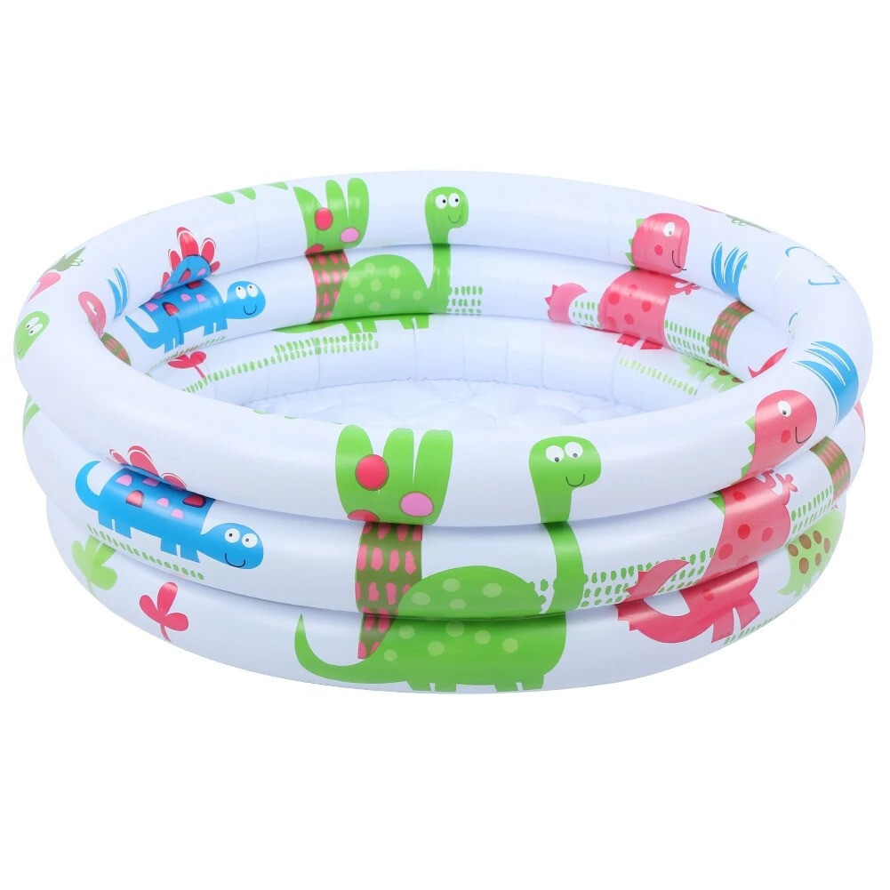 Piscina inflable redonda para bebés y niños pequeños, pequeña bomba...