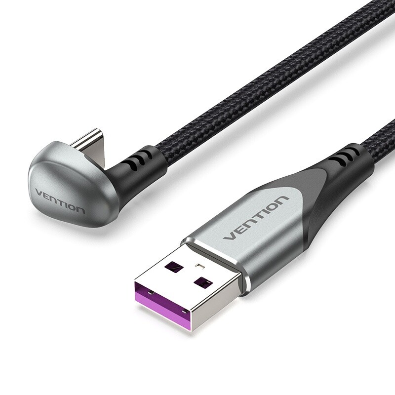 USB 2.0 A Male to USB-C Male U-shaped 5A Cable 5A 480Mbps for Cell Phone Gaming