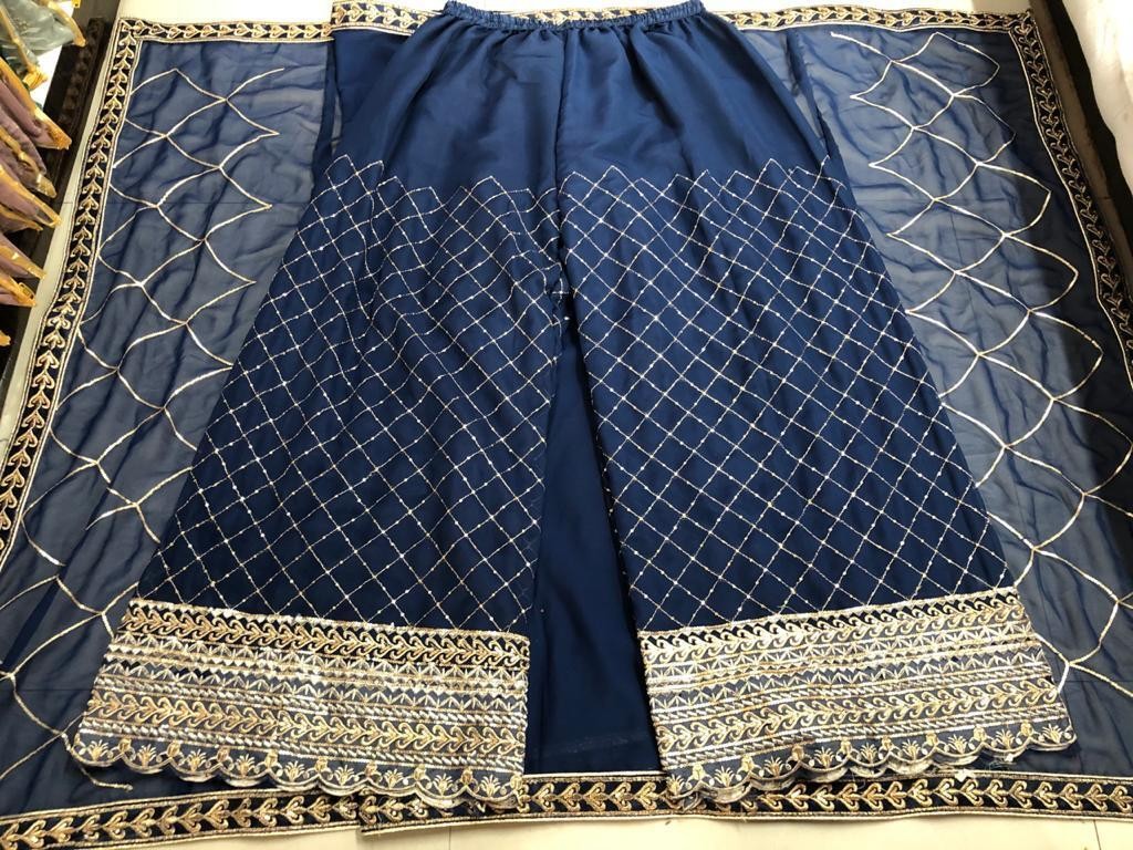 Tuta Bollywood indiano Kameez Salwar festa donna abito Anarkali pakistano - Foto 85 di 85