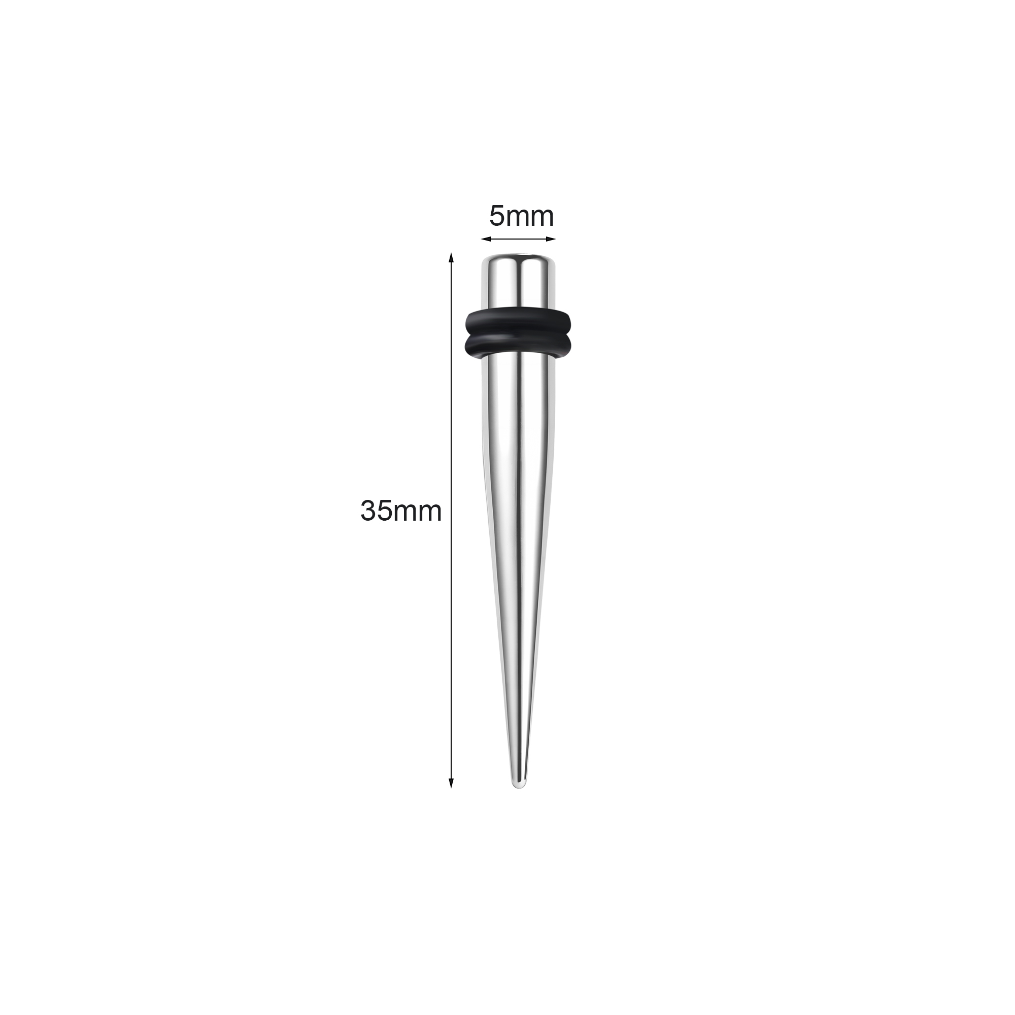 1 Pair Ear Stretchers Tapers Expanders Stainless Steel Ear Plug Gauge Piercings - Picture 15 of 16