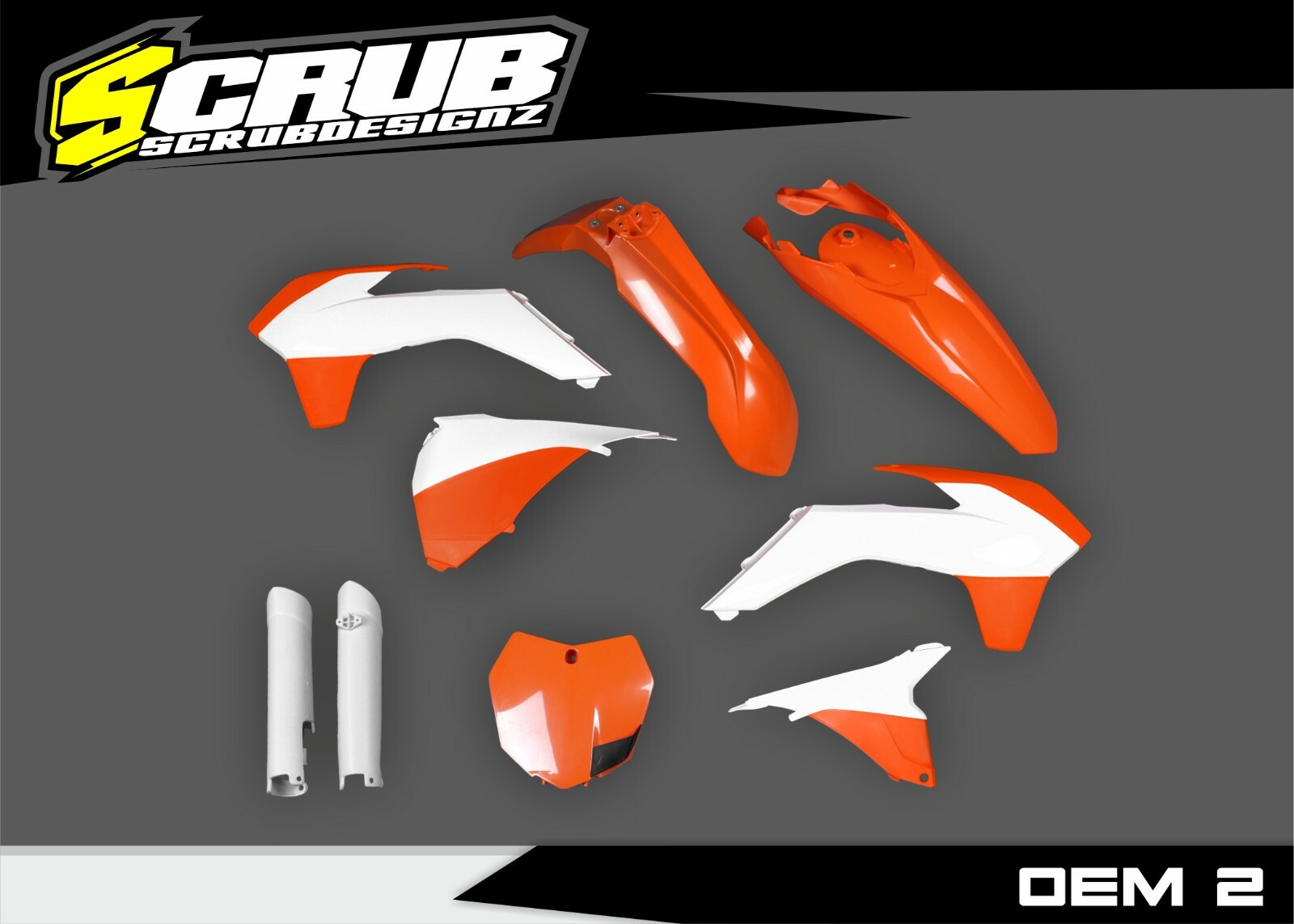 Plastics Kit OEM2 KTM SX SX-F XC XC-F 2013-2014 125-150-250-300-350-450-505
