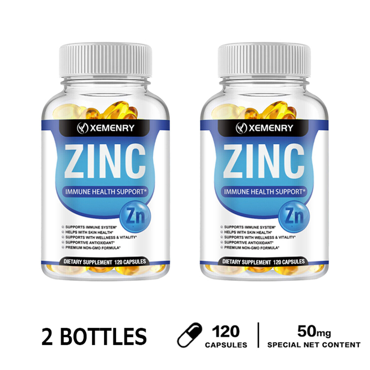 Complément Alimentaire Zinc Anti-acné - 120 Gélules (cure 4 Mois) - Made In France