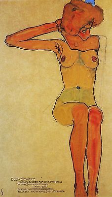 EGON SCHIELE WOMAN NUDE EXPRESSIONISM ART GICLEE PRINT FINE CANVAS
