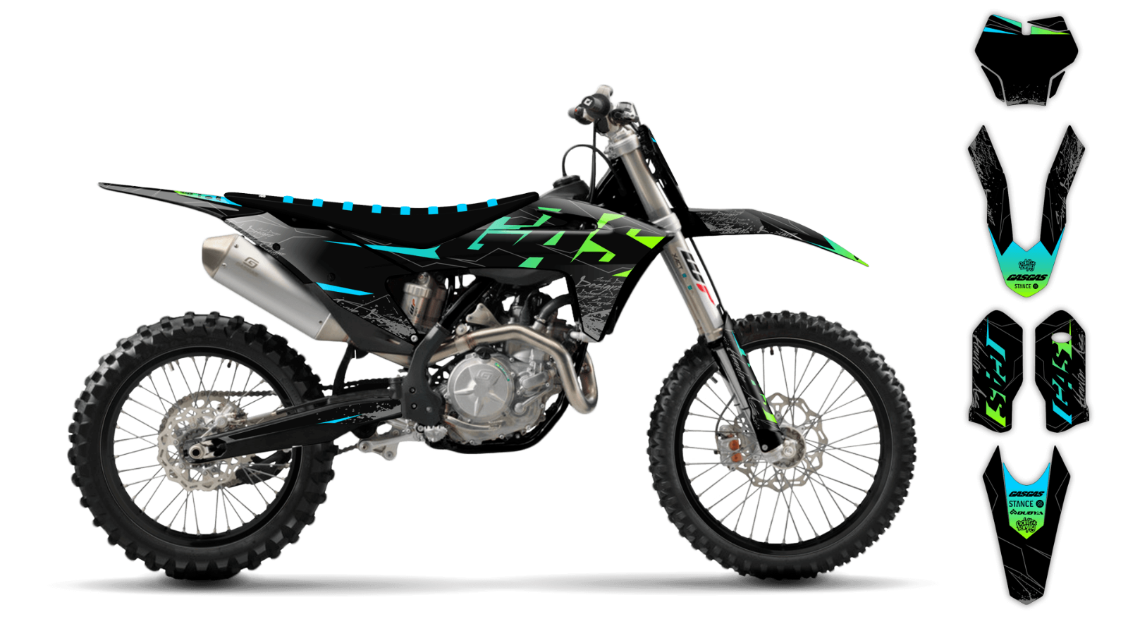 GasGas graphics 2021 2022 2023 MC MCf EX 125 250 350 450 Decals Stickers Gas Gas