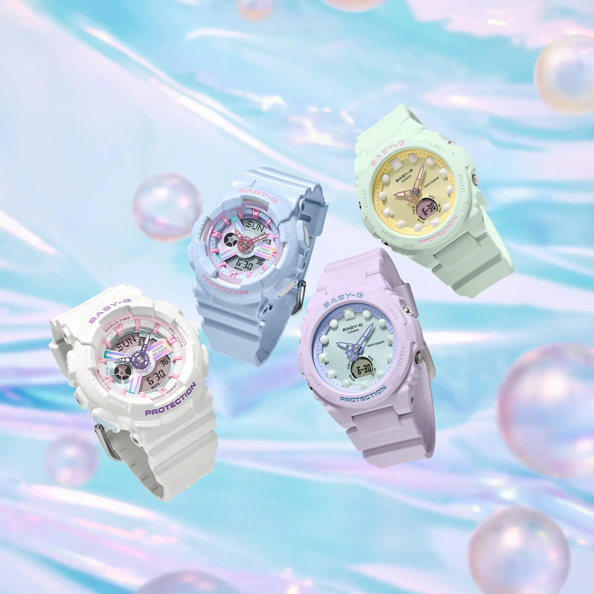 NEW Casio Baby-G BGA-320FH/BGA-320 Women's Watches Pink/Green/White From Japan - Picture 18 of 23