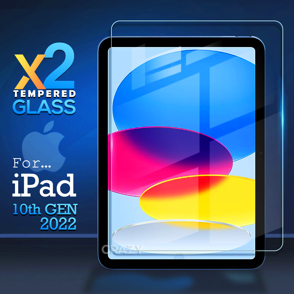 2X Tempered Glass Screen Protector For Apple iPad 10th 9th 8th 7th 6th Air mini - Picture 25 of 43