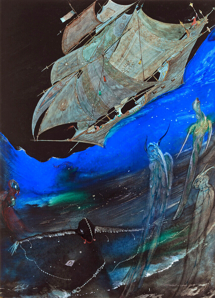 HARRY CLARKE TALES OF IMAGINATION ROMANTICISM ART GICLEE PRINT FINE CANVAS