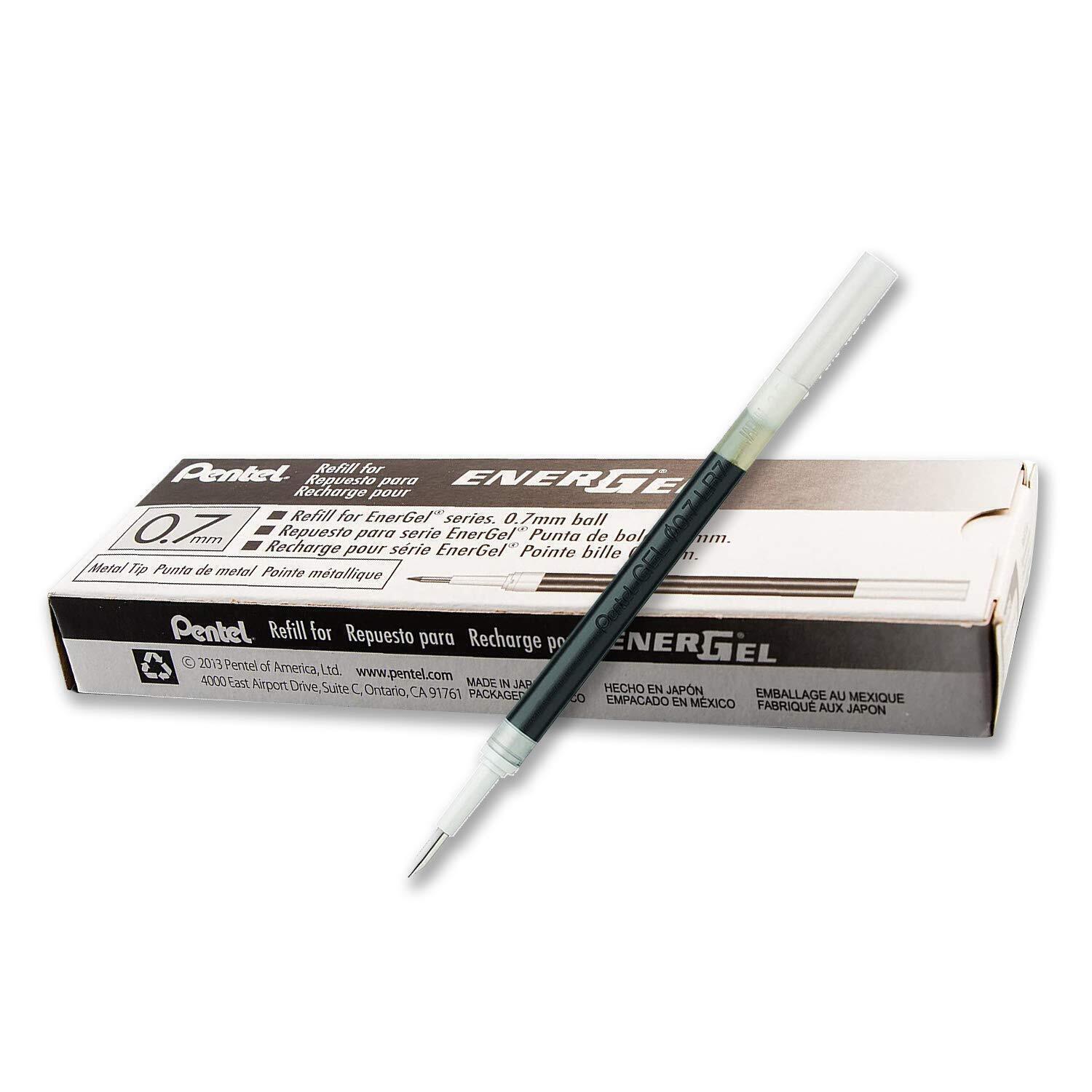 Pentel LR7 EnerGel Roller Liquid Gel Pen Refill 11 Colors