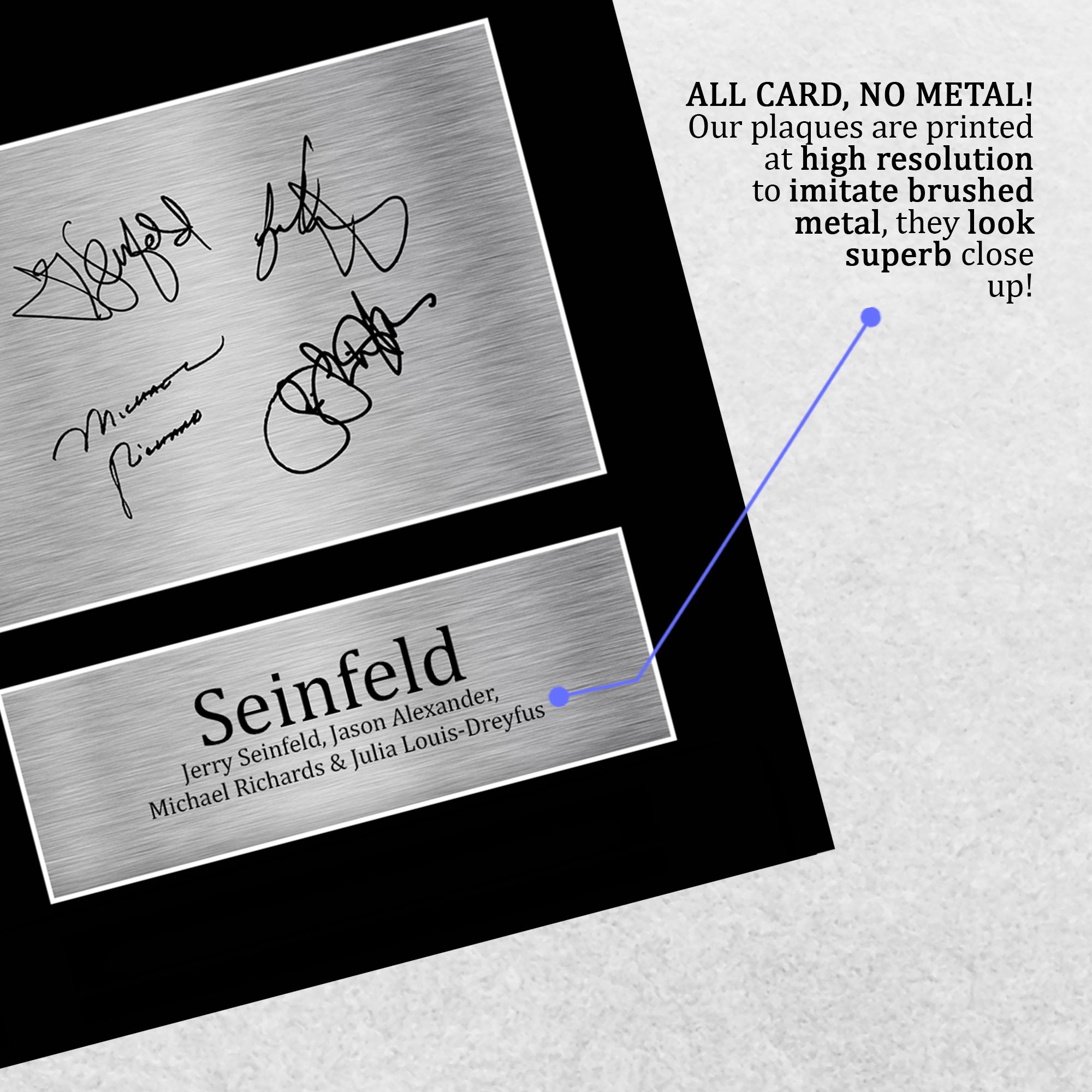 Foto autógrafa preimpresa firmada por Seinfeld A4 regalo para un fan de Seinfeld - Imagen 6 de 17