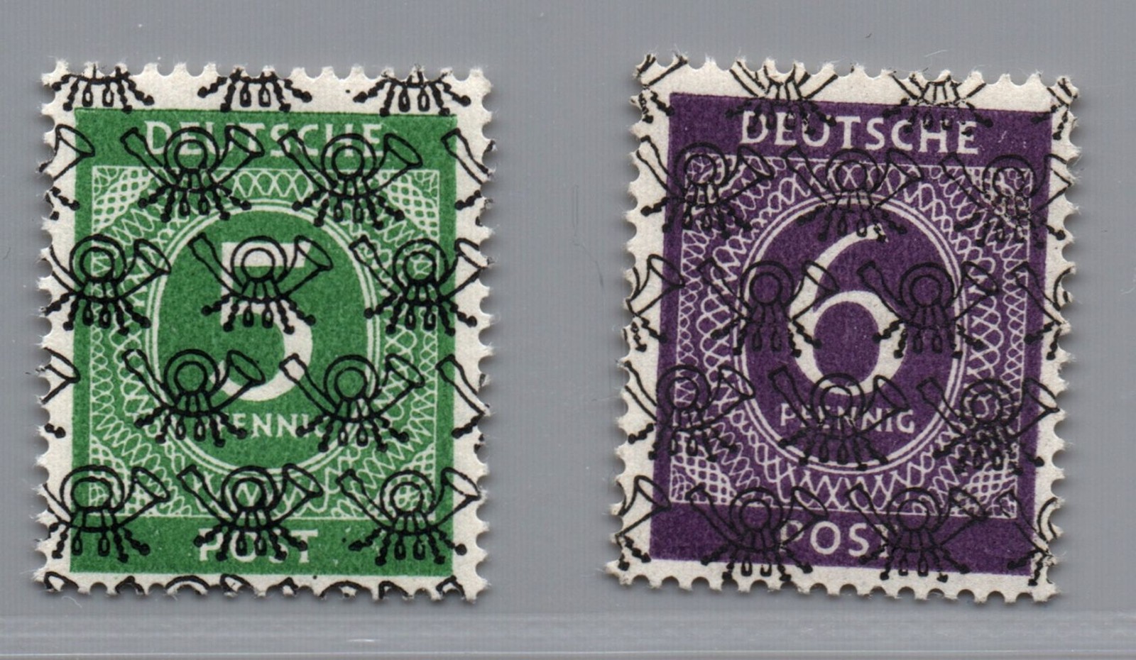 Allied Occupation BiZone Mi.Nr IV/II + V/II mint never hinged, inspected