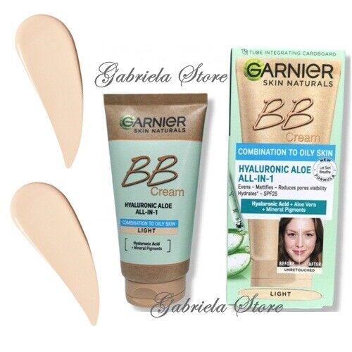 Garnier BB Crema Facial Ácido Hialurónico Aloe Vera Para Pieles Mixtas...